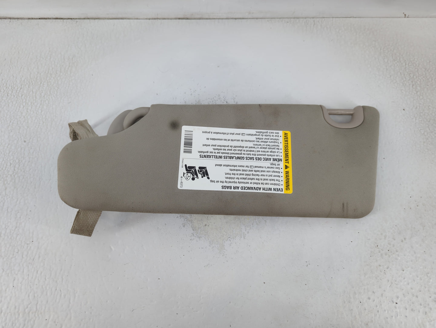 2006-2011 Chevrolet Hhr Sun Visor Shade Replacement Passenger Right Mirror Fits Fits 2006 2007 2008 2009 2010 2011 OEM Used 