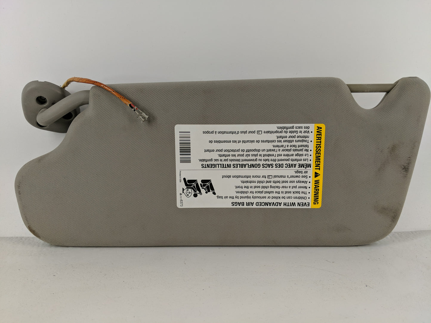 2006-2016 Chevrolet Impala Sun Visor Shade Replacement Passenger Right Mirror Fits OEM Used Auto Parts - Oemusedautoparts1.c