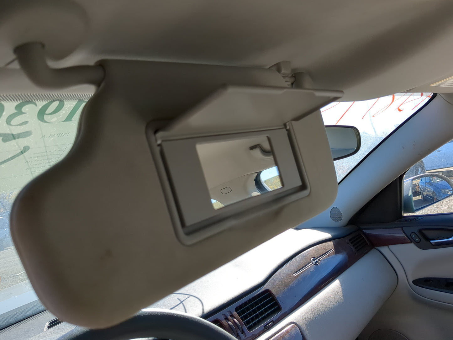 2006-2016 Chevrolet Impala Sun Visor Shade Replacement Driver Left Mirror Fits OEM Used Auto Parts - Oemusedautoparts1.com