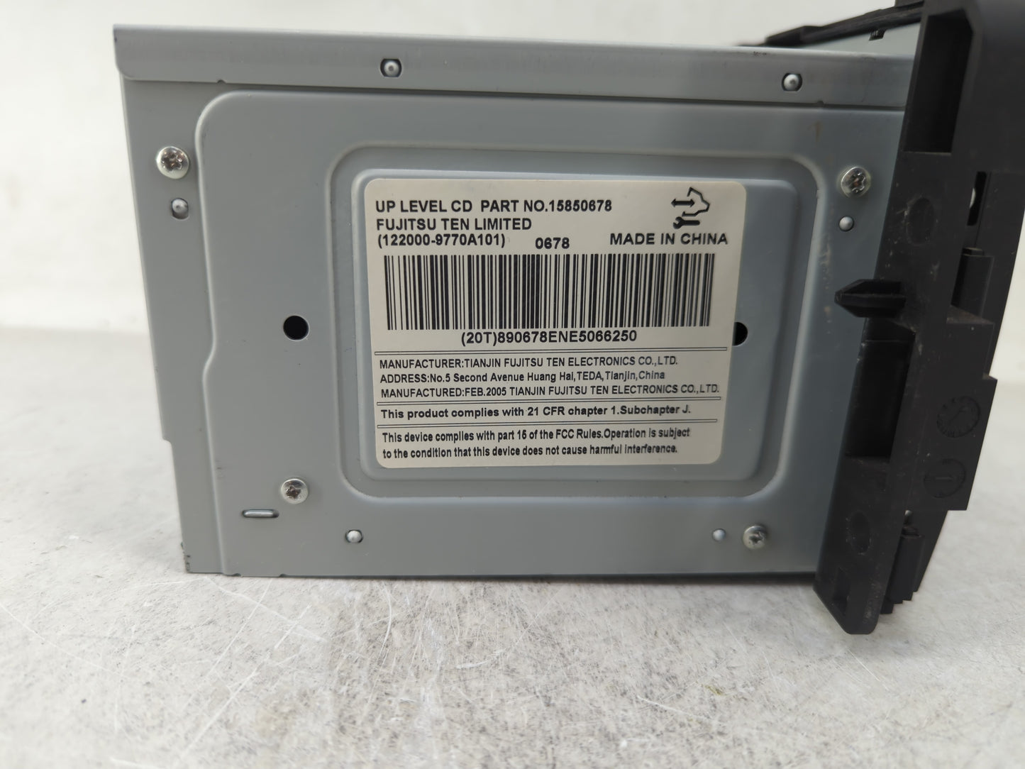 2007-2008 Chevrolet Impala Radio AM FM Cd Player Receiver Replacement P/N:15850678 Fits Fits 2007 2008 OEM Used Auto Parts -