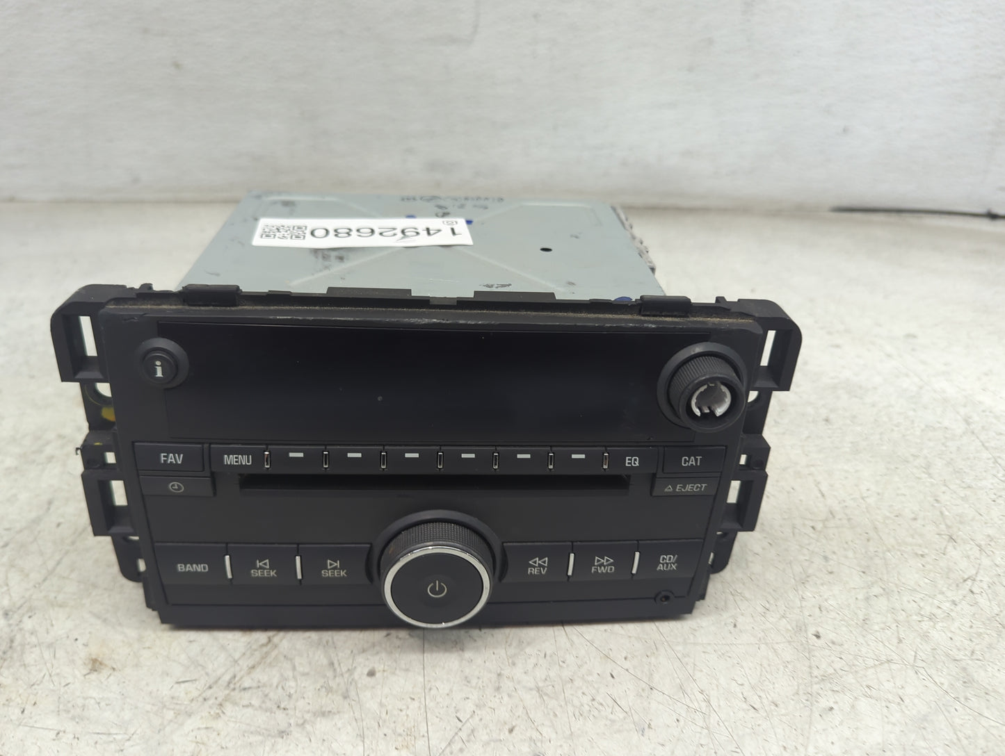 2007-2008 Chevrolet Impala Radio AM FM Cd Player Receiver Replacement P/N:15850678 122000-9770A101 Fits Fits 2007 2008 OEM U