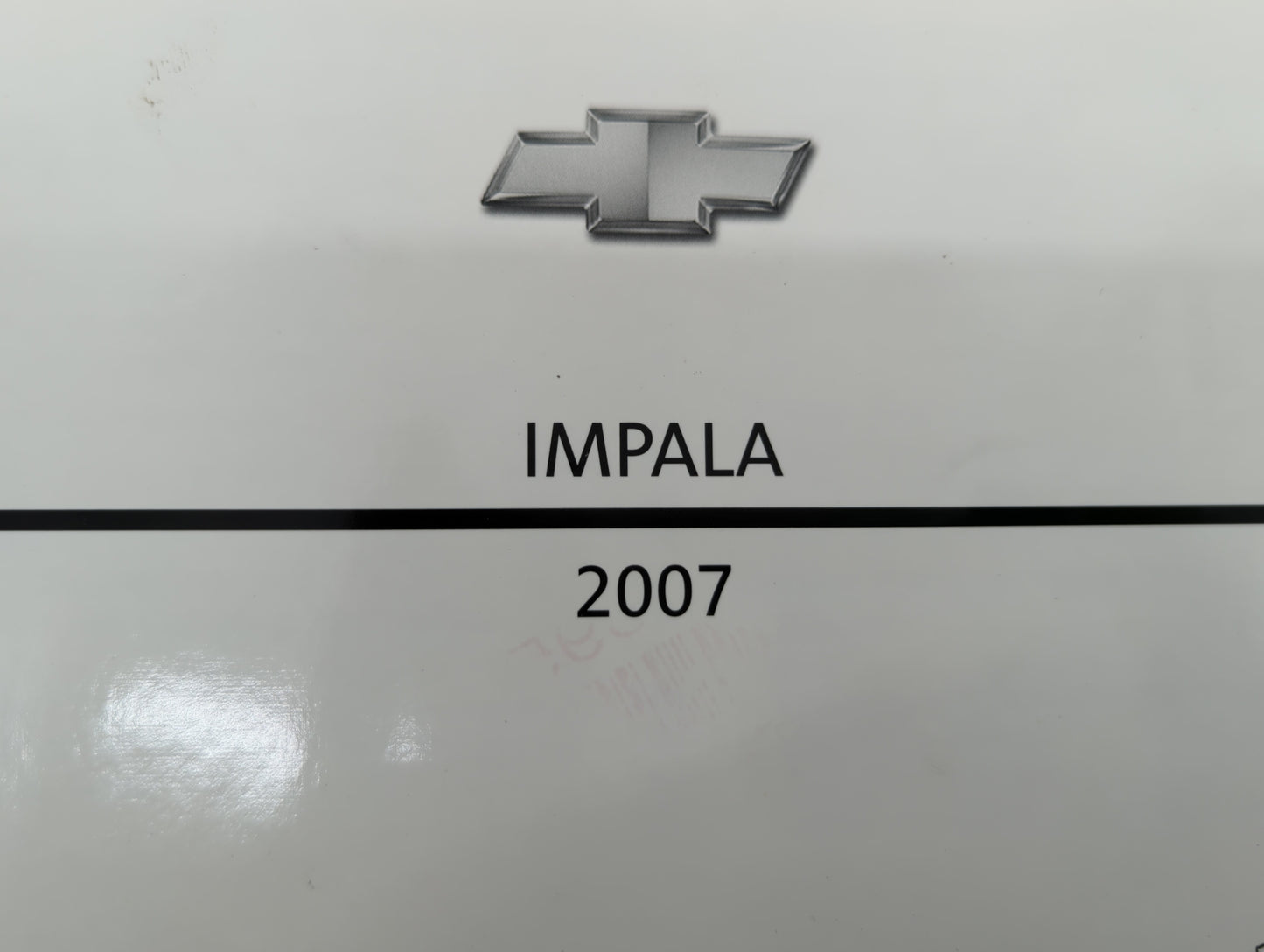 2007 Chevrolet Impala Owners Manual Book Guide OEM Used Auto Parts - Oemusedautoparts1.com