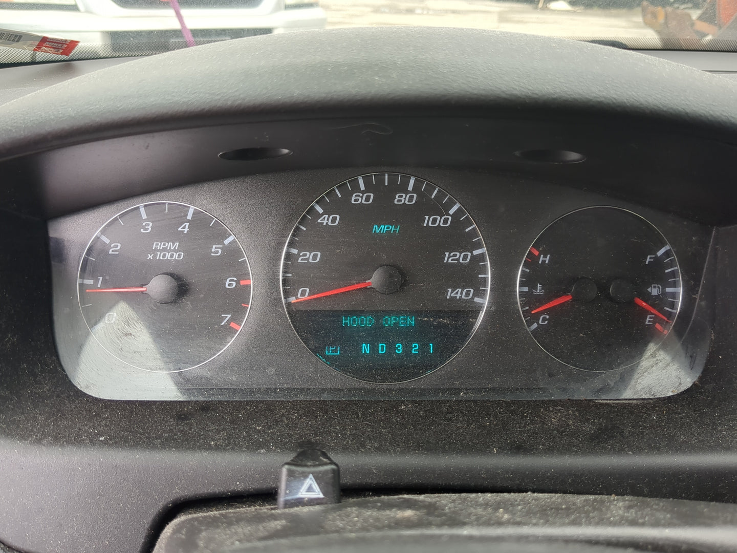 2007 Chevrolet Impala Instrument Cluster Speedometer Gauges Miles:185K Fits OEM Used Auto Parts - Oemusedautoparts1.com