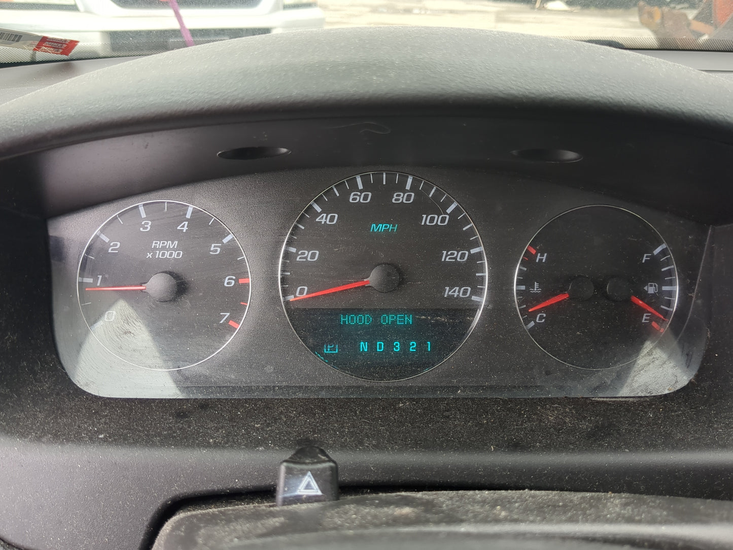 2007 Chevrolet Impala Instrument Cluster Speedometer Gauges Miles:185K Fits OEM Used Auto Parts - Oemusedautoparts1.com
