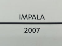 2007 Chevrolet Impala Owners Manual Book Guide P/N:15863014 OEM Used Auto Parts - Oemusedautoparts1.com