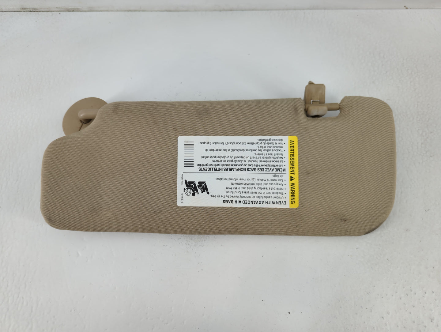 2006-2016 Chevrolet Impala Sun Visor Shade Replacement Passenger Right Mirror Fits OEM Used Auto Parts - Oemusedautoparts1.c