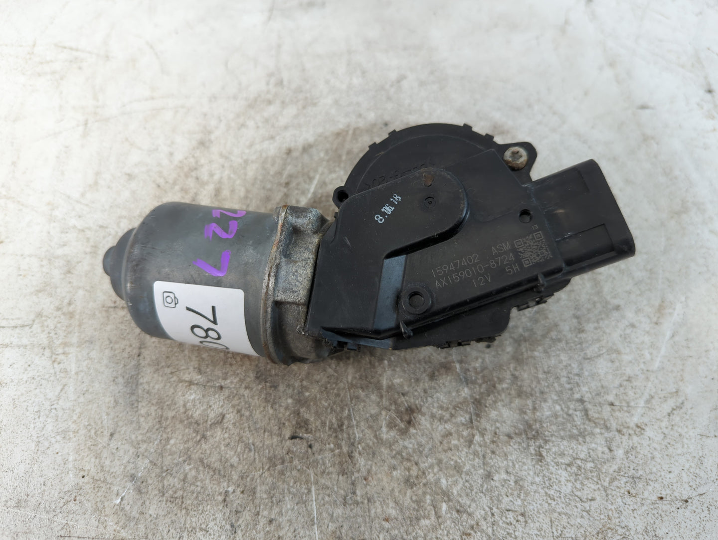 2006-2016 Chevrolet Impala Front Windshield Wiper Motor P/N:AX159010-8724 1594702 ASM Fits OEM Used Auto Parts - Oemusedauto