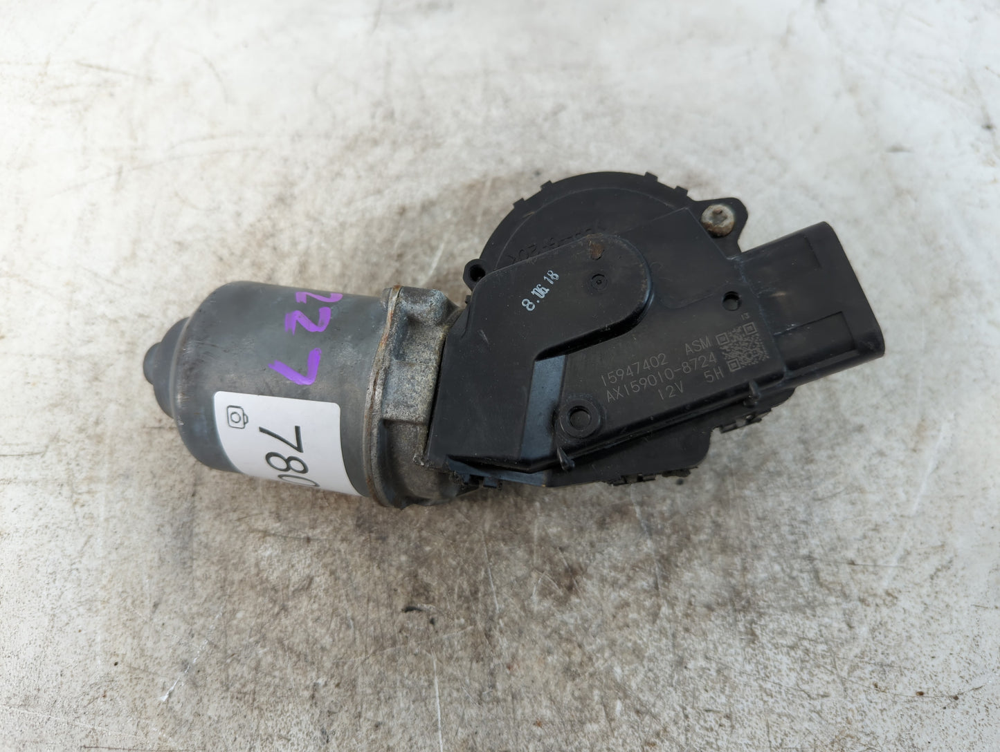 2006-2016 Chevrolet Impala Front Windshield Wiper Motor P/N:AX159010-8724 1594702 ASM Fits OEM Used Auto Parts - Oemusedauto
