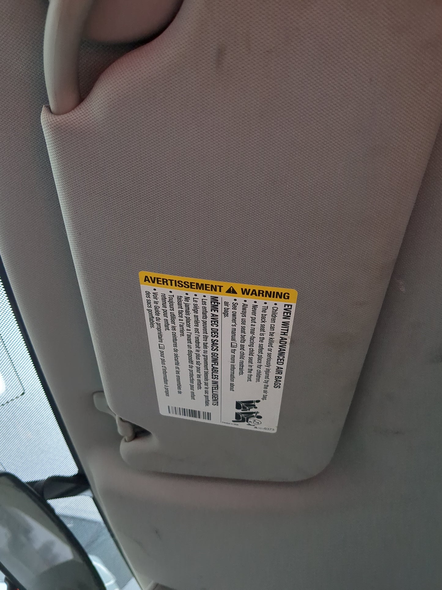 2006-2016 Chevrolet Impala Sun Visor Shade Replacement Driver Left Mirror Fits OEM Used Auto Parts - Oemusedautoparts1.com