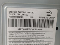 2006-2008 Chevrolet Impala Radio AM FM Cd Player Receiver Replacement P/N:15951757 Fits Fits 2006 2007 2008 OEM Used Auto Pa