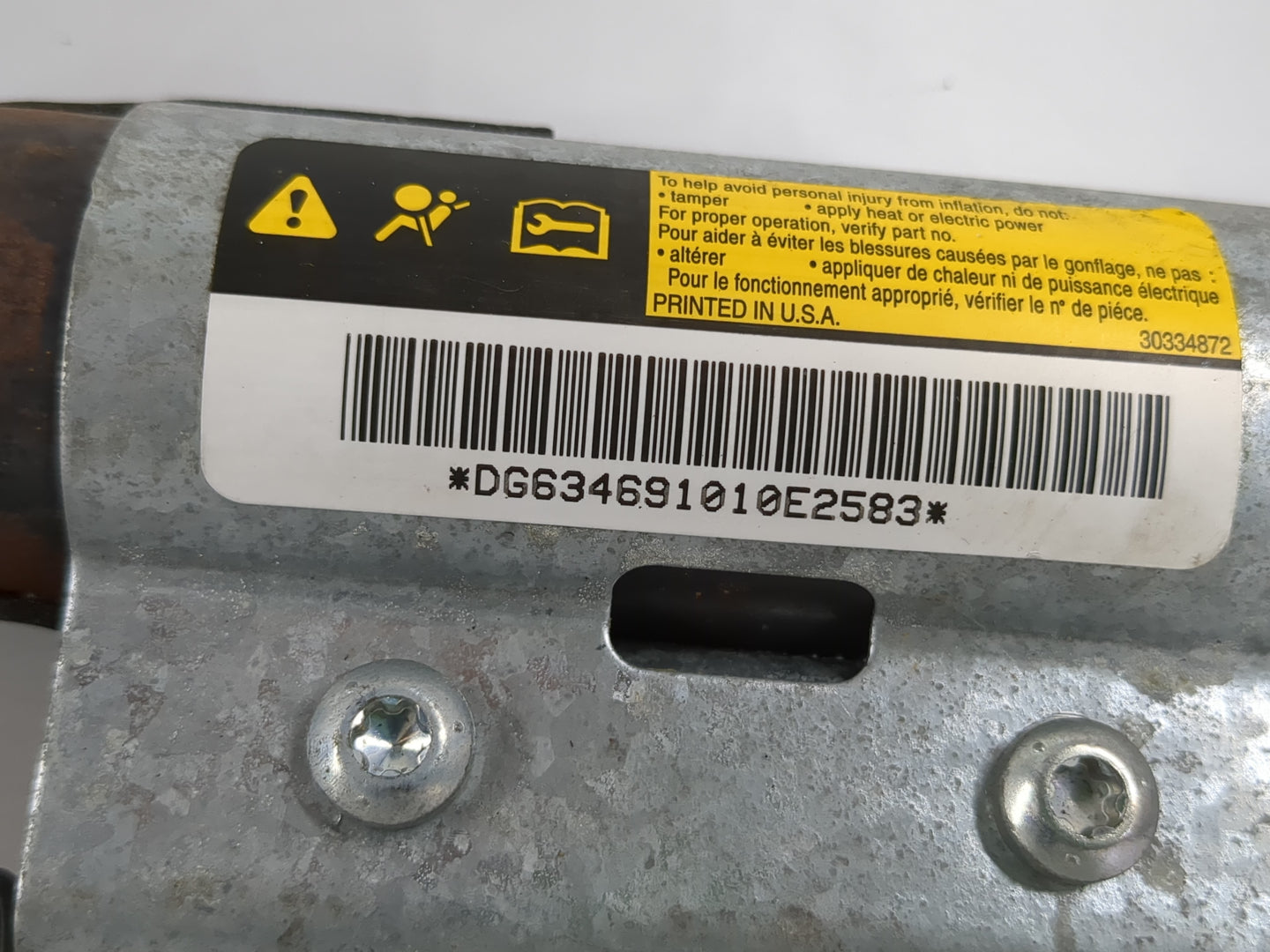 2006-2010 Chevrolet Impala Passenger Curtain Air Bag Oem - Oemusedautoparts1.com