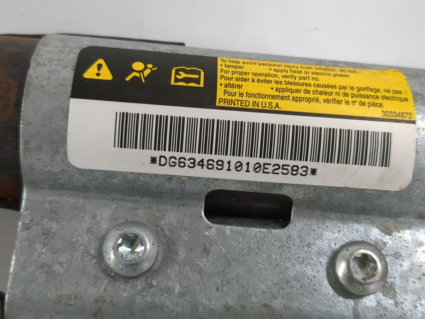 2006-2010 Chevrolet Impala Passenger Curtain Air Bag Oem - Oemusedautoparts1.com