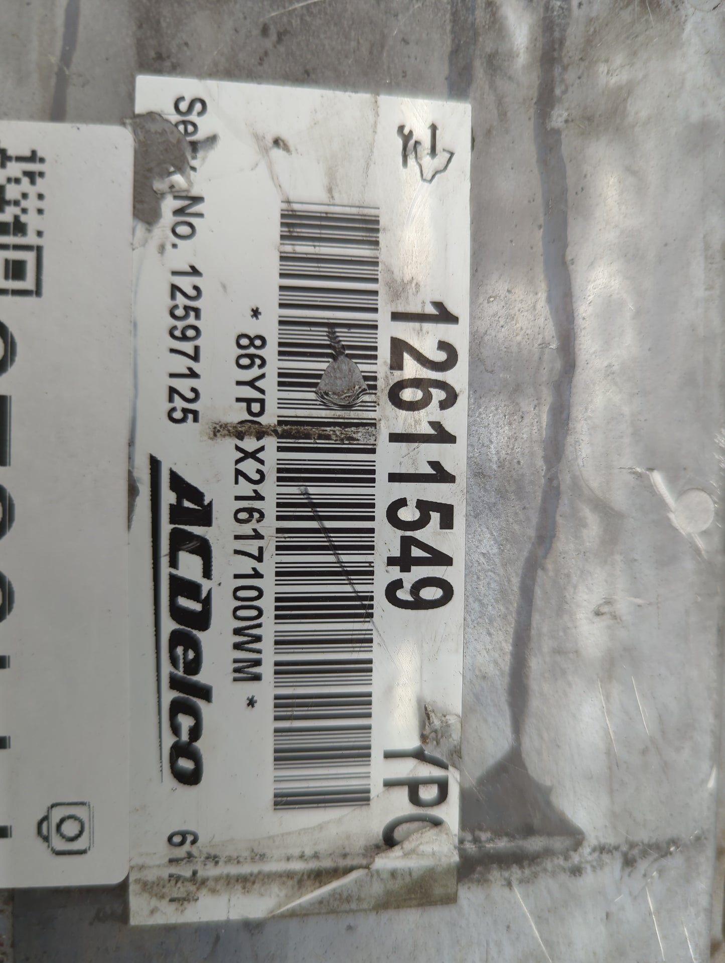2007-2012 Chevrolet Malibu PCM Engine Control Computer ECU ECM PCU OEM P/N:1261549 12635902 Fits OEM Used Auto Parts - Oemus
