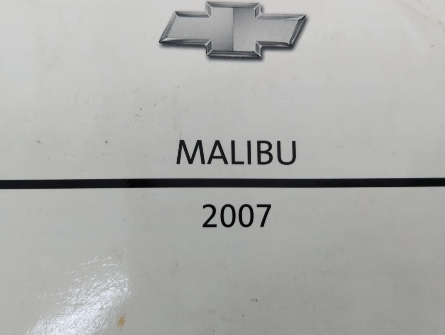 2007 Chevrolet Malibu Owners Manual Book Guide OEM Used Auto Parts - Oemusedautoparts1.com