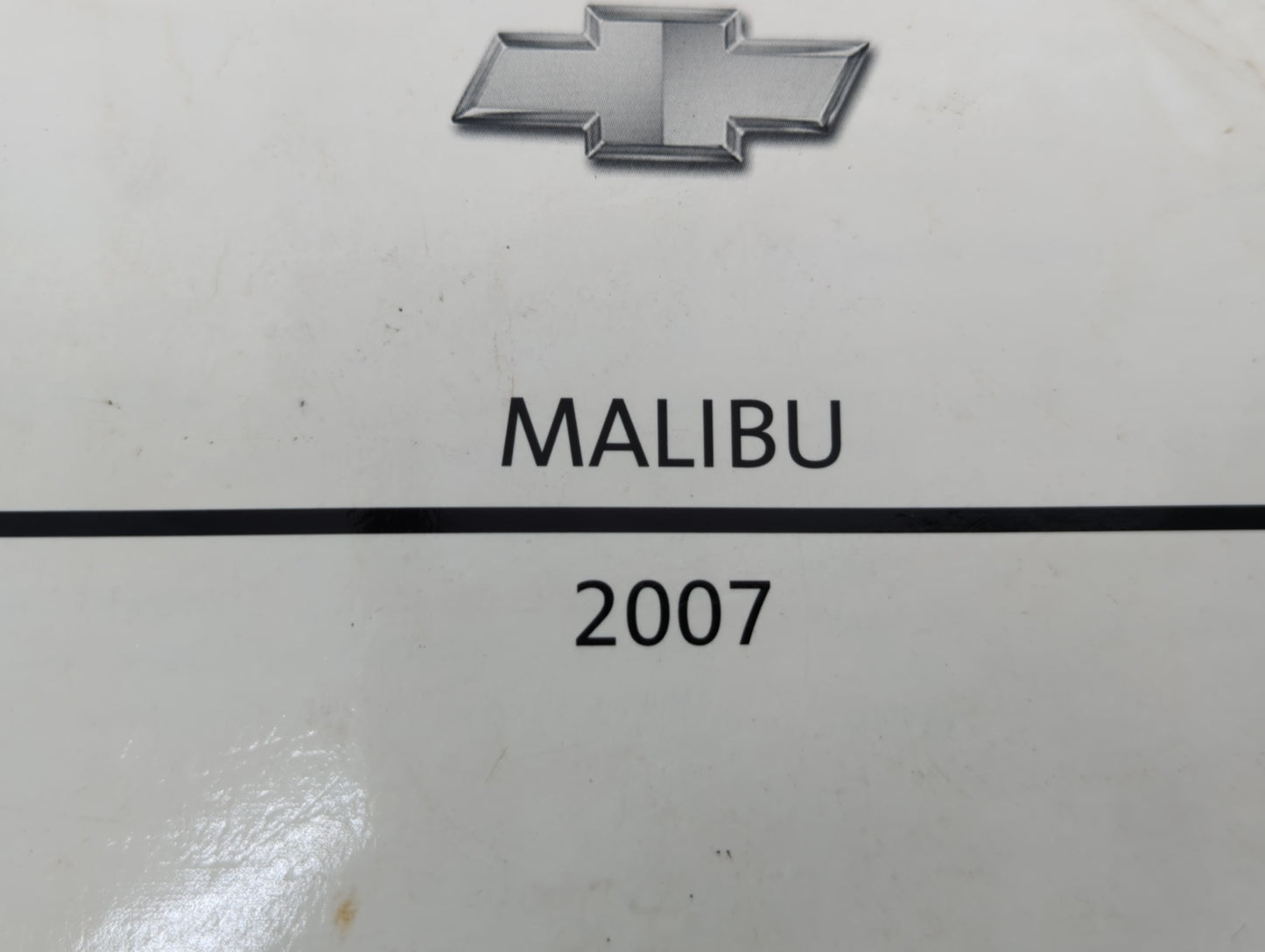 2007 Chevrolet Malibu Owners Manual Book Guide OEM Used Auto Parts - Oemusedautoparts1.com