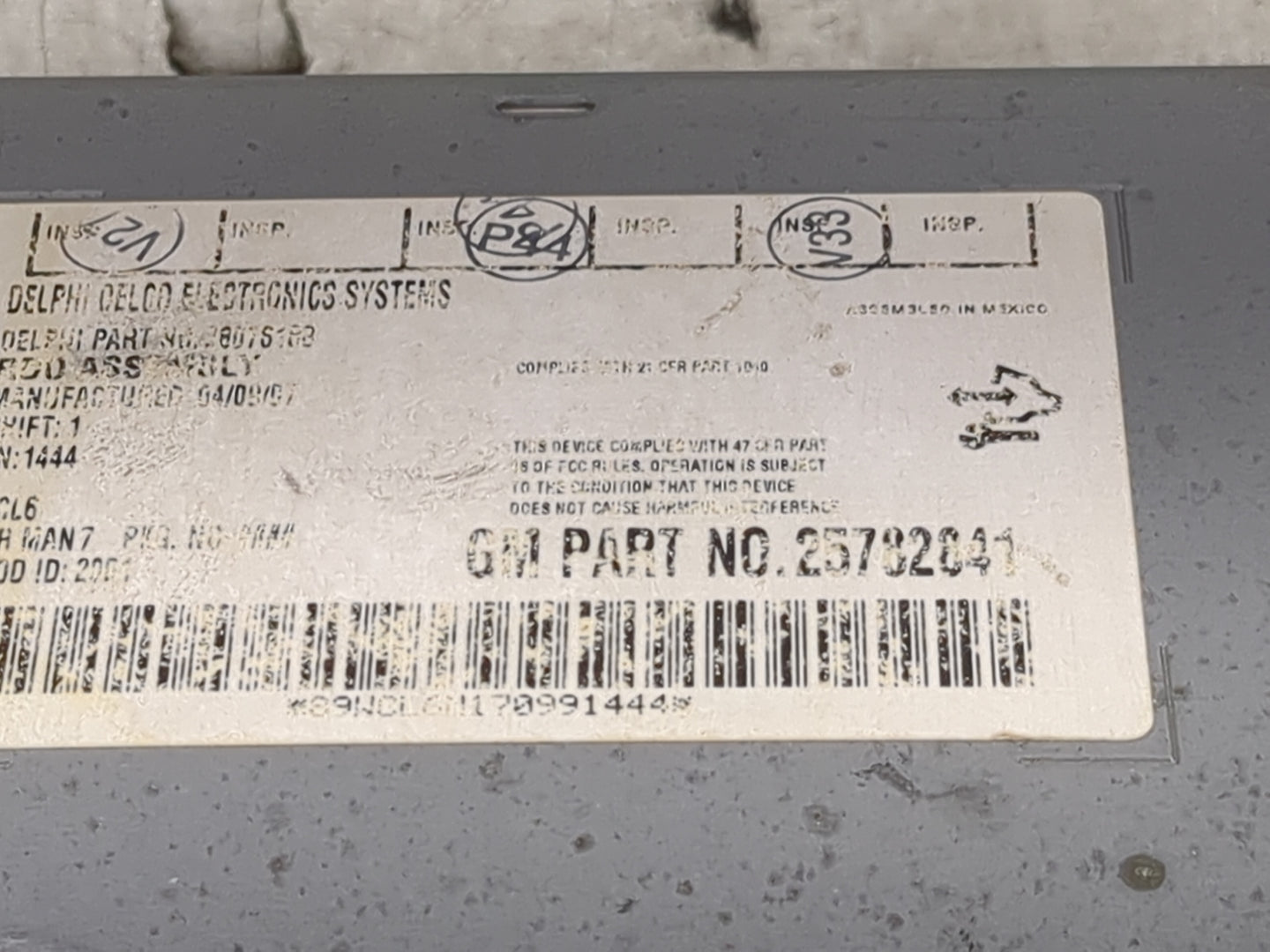 2007-2014 Chevrolet Silverado Radio AM FM Cd Player Receiver Replacement P/N:25782641 28075192 Fits OEM Used Auto Parts - Oe