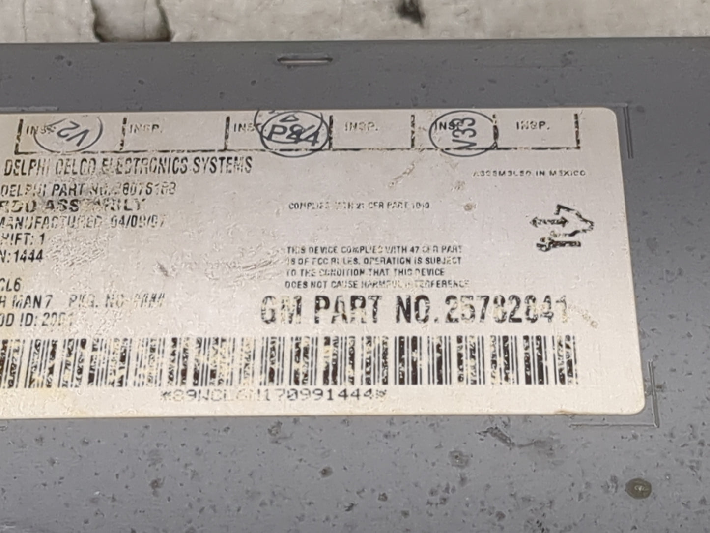 2007-2014 Chevrolet Silverado Radio AM FM Cd Player Receiver Replacement P/N:25782641 28075192 Fits OEM Used Auto Parts - Oe