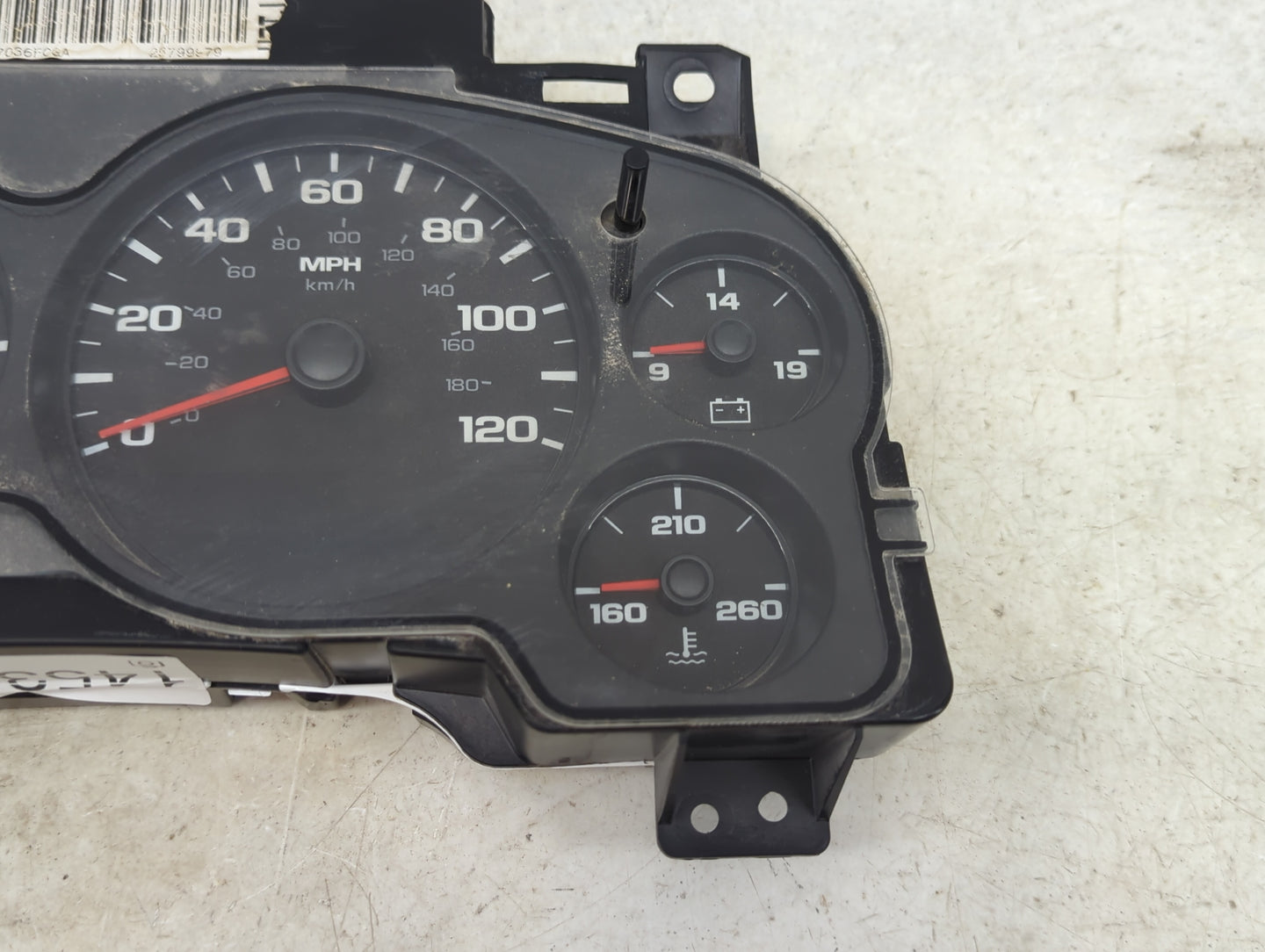 2007 Chevrolet Silverado 1500 Instrument Cluster Speedometer Gauges P/N:25799570 28081460, 6031531 Miles: Fits OEM Used Auto