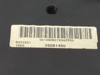 2007 Chevrolet Silverado 1500 Instrument Cluster Speedometer Gauges P/N:25799570 28081460, 6031531 Miles: Fits OEM Used Auto