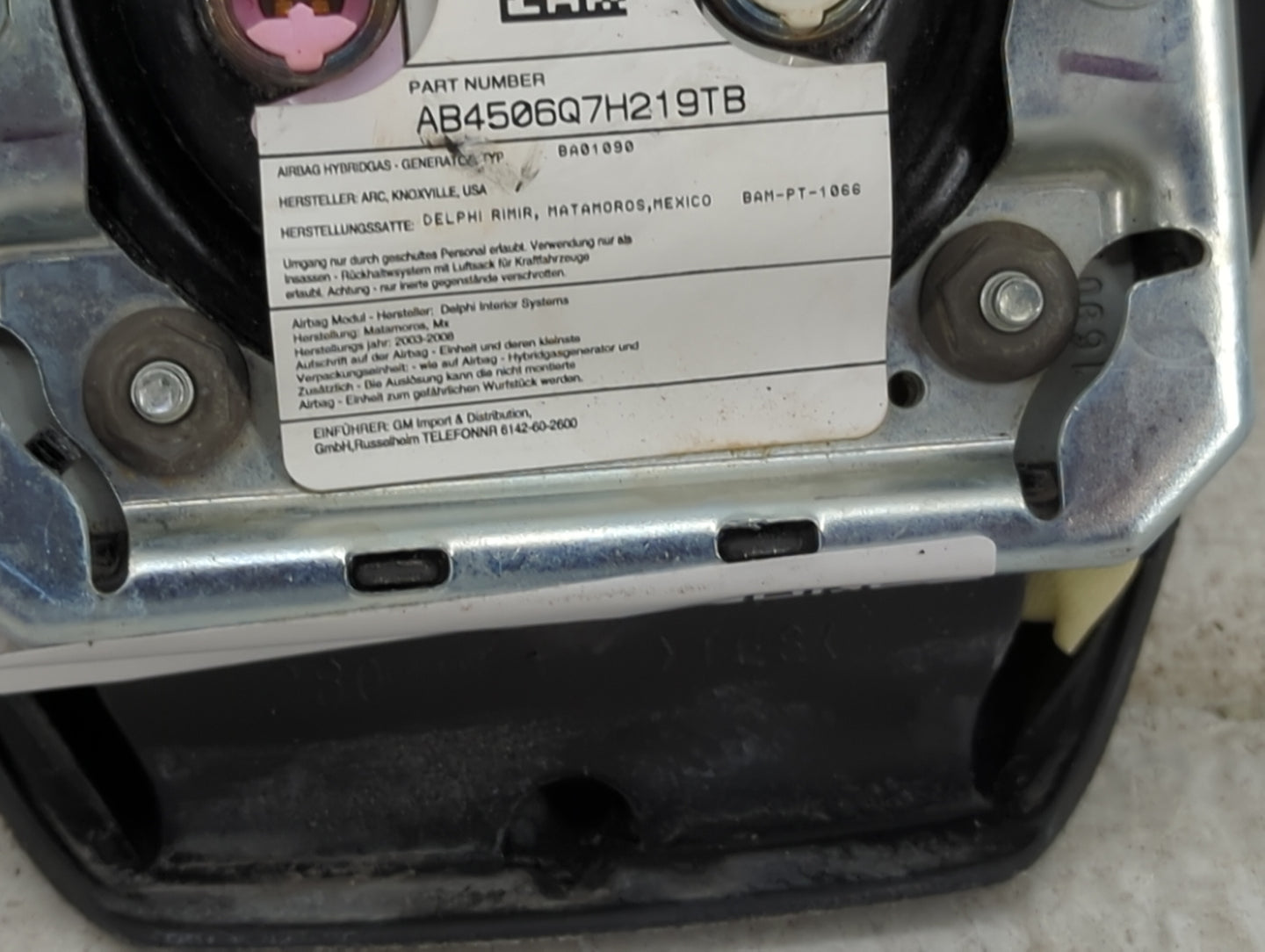 2003 Chevrolet Silverado 1500 Air Bag Driver Left Steering Wheel Mounted 1459038 - Oemusedautoparts1.com