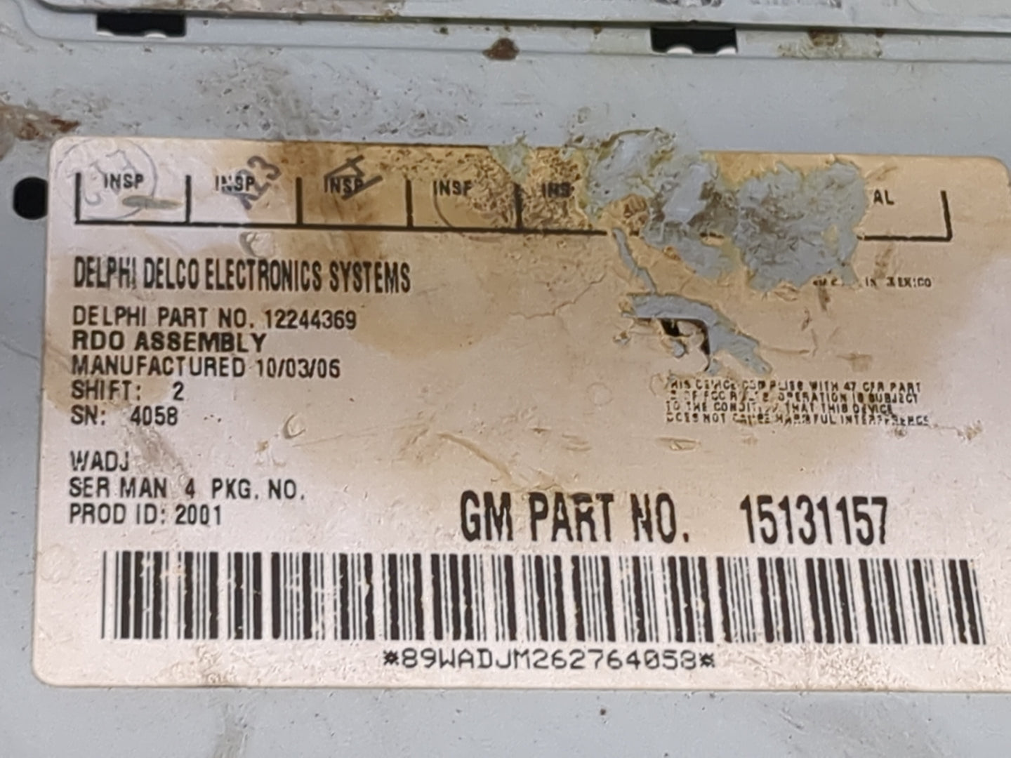 2003-2007 Chevrolet Silverado 1500 Radio AM FM Cd Player Receiver Replacement P/N:12244369 15131157 Fits OEM Used Auto Parts
