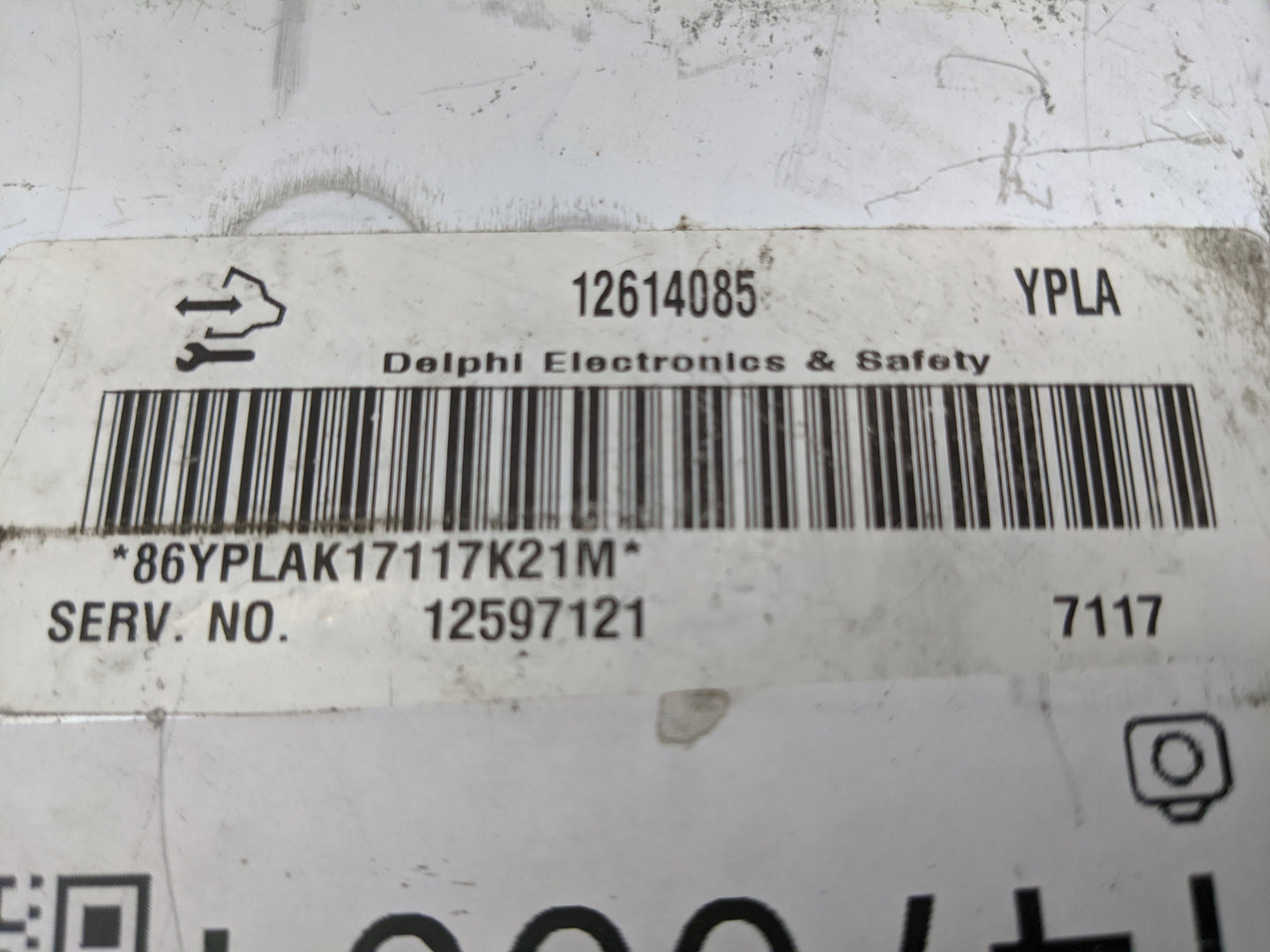 2007 Chevrolet Suburban 1500 PCM Engine Control Computer ECU ECM PCU OEM P/N:12614085 12597121 Fits Fits 2006 2008 OEM Used 