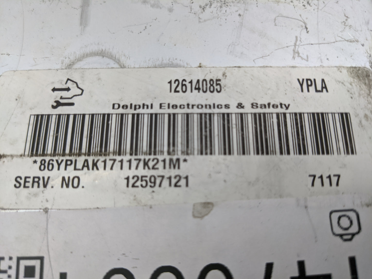 2007 Chevrolet Suburban 1500 PCM Engine Control Computer ECU ECM PCU OEM P/N:12614085 12597121 Fits Fits 2006 2008 OEM Used 