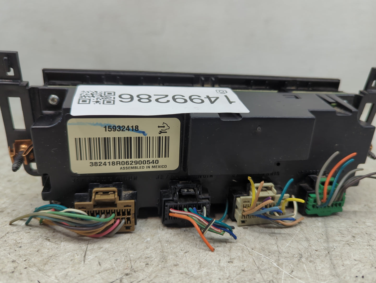 2007-2011 Chevrolet Suburban 1500 Climate Control Module Temperature AC/Heater Replacement P/N:15932418 382418R062900540 Fit