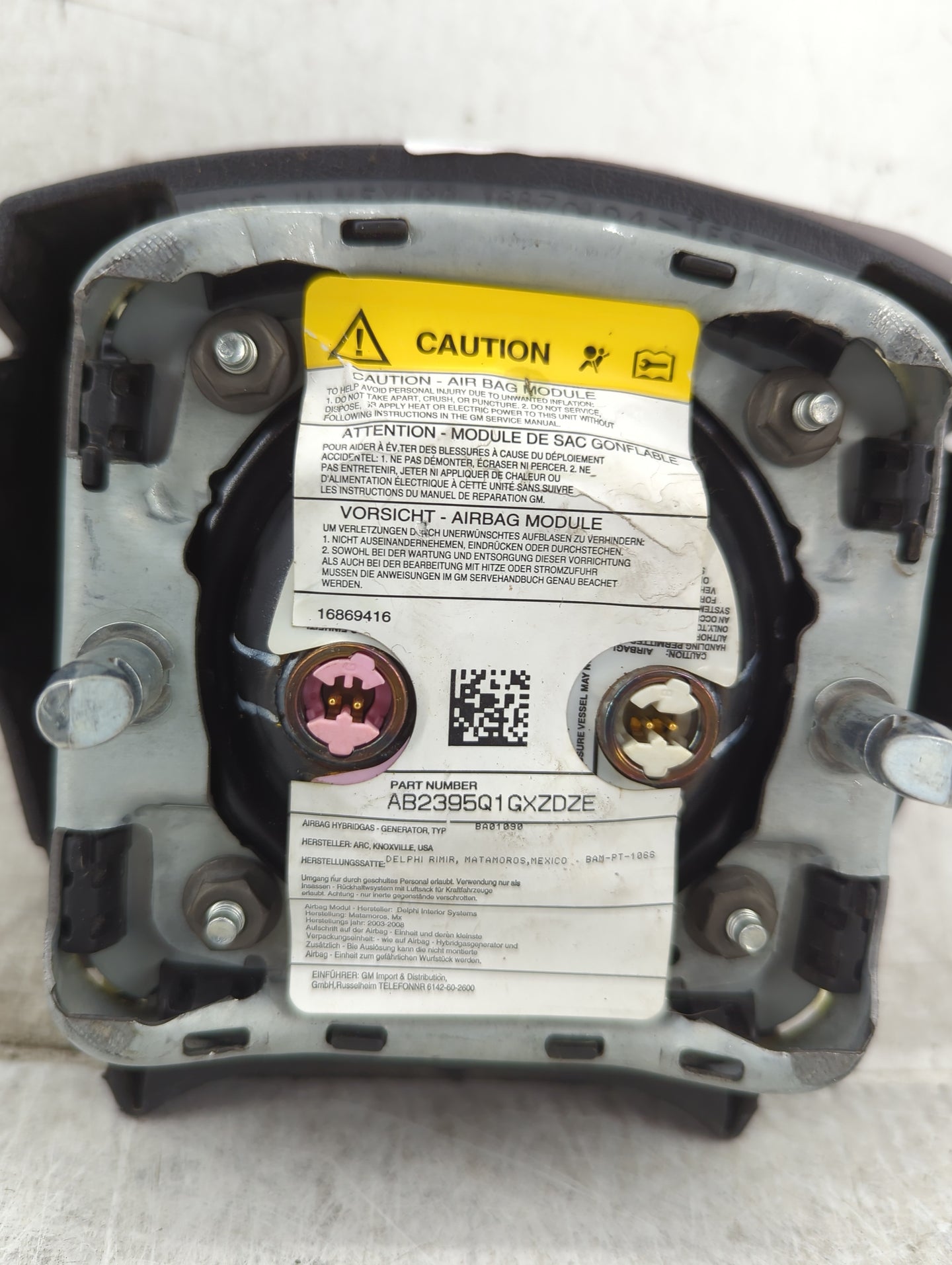 2006 Chevrolet Trailblazer Air Bag Driver Left Steering Wheel Mounted - Oemusedautoparts1.com