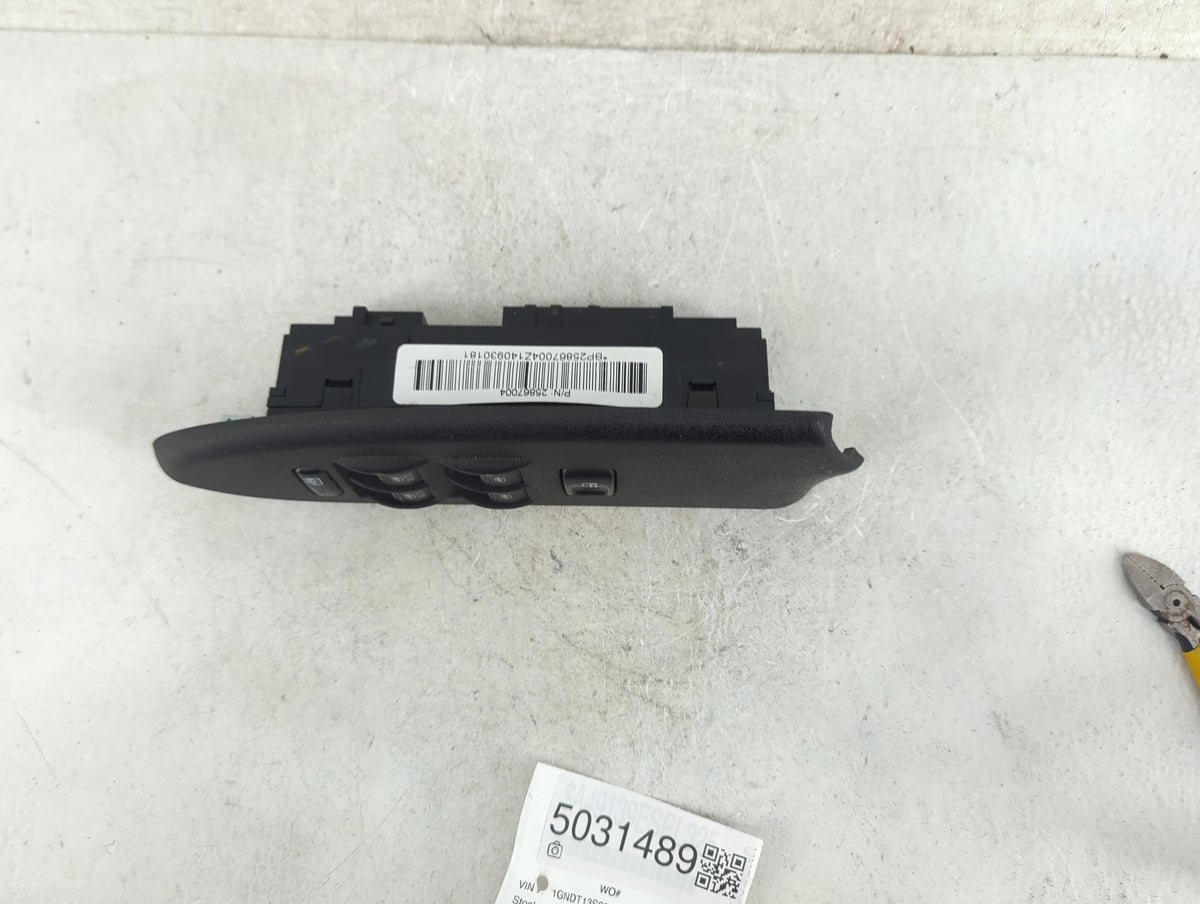 2006-2009 Chevrolet Trailblazer Master Power Window Switch Replacement Driver Side Left P/N:25867004 Fits Fits 2006 2007 200