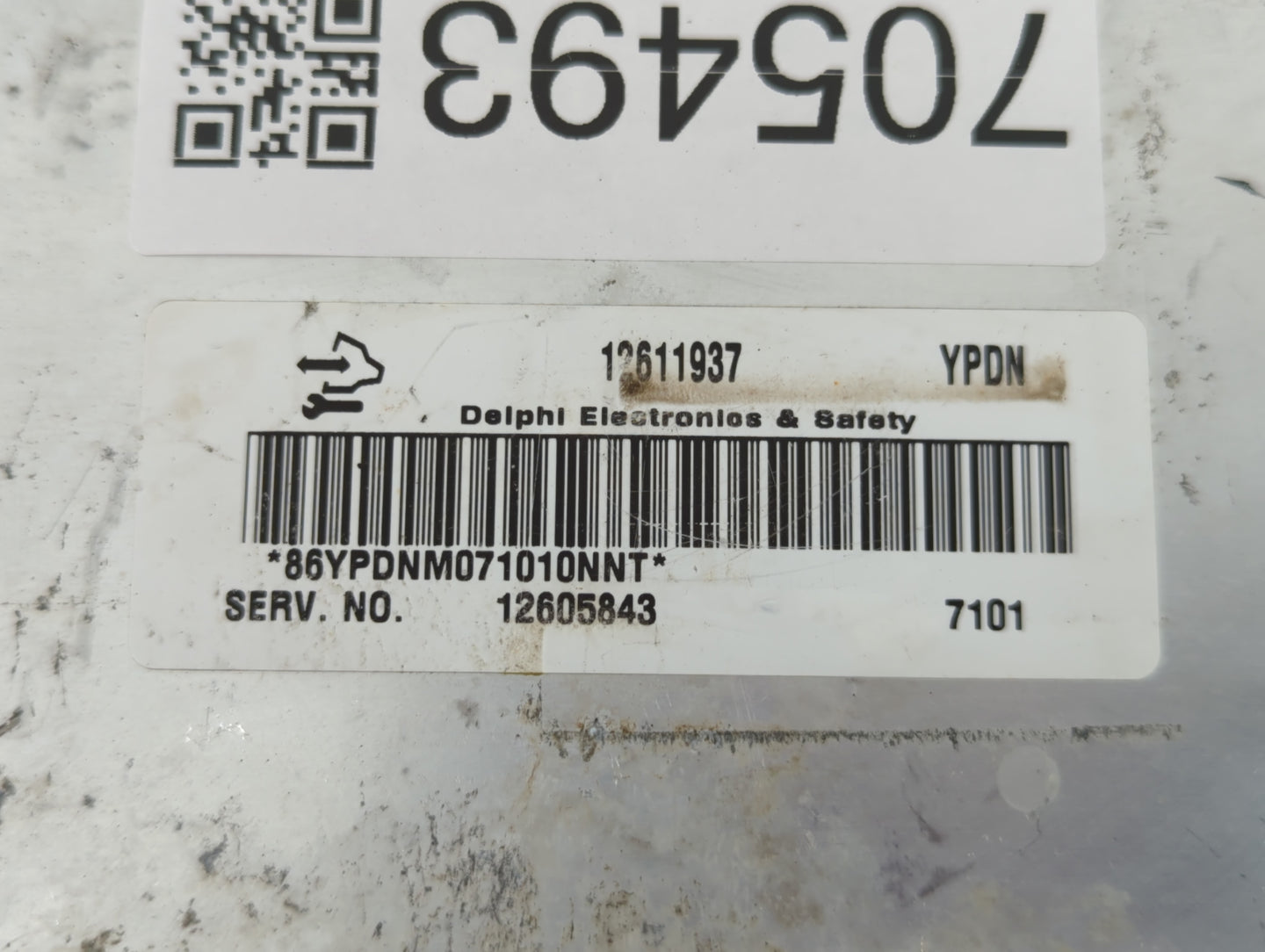 2007-2009 Chevrolet Trailblazer PCM Engine Control Computer ECU ECM PCU OEM P/N:12611937 12605843 Fits OEM Used Auto Parts -