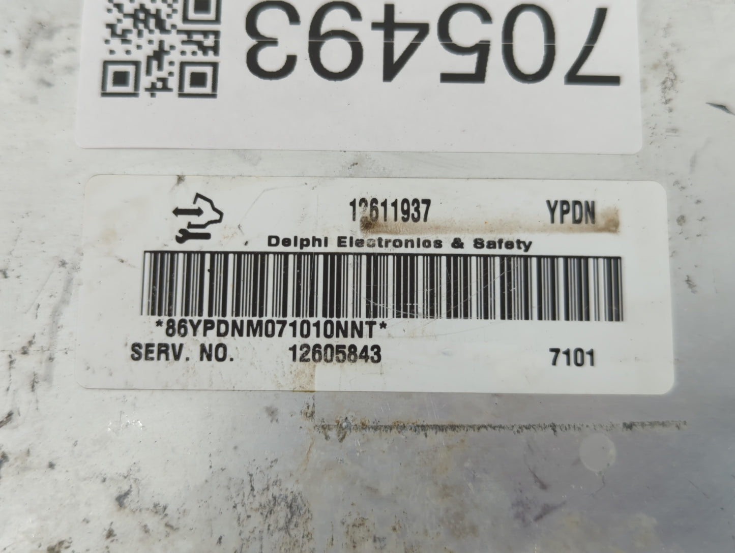 2007-2009 Chevrolet Trailblazer PCM Engine Control Computer ECU ECM PCU OEM P/N:12611937 12605843 Fits OEM Used Auto Parts -
