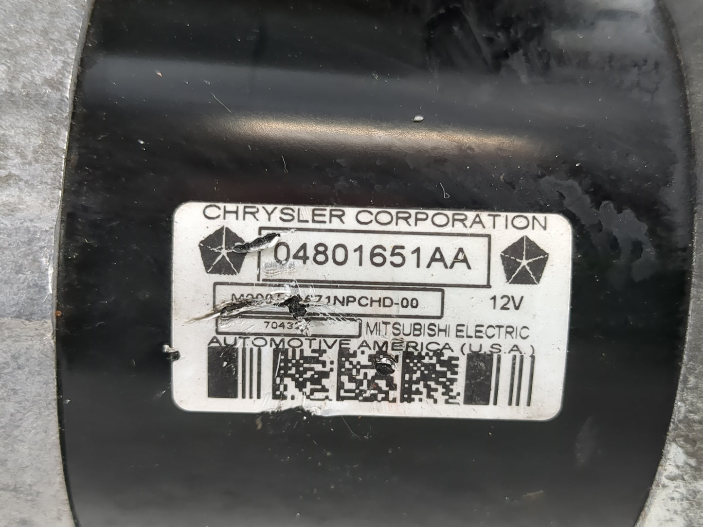 2007-2010 Chrysler 300 Car Starter Motor Solenoid OEM P/N:04801651AA Fits Fits 2007 2008 2009 2010 OEM Used Auto Parts - Oem