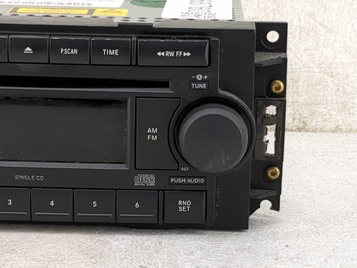 2007 Chrysler 300 Radio AM FM Cd Player Receiver Replacement P/N:P05064173AH Fits Fits 2005 2006 OEM Used Auto Parts - Oemus