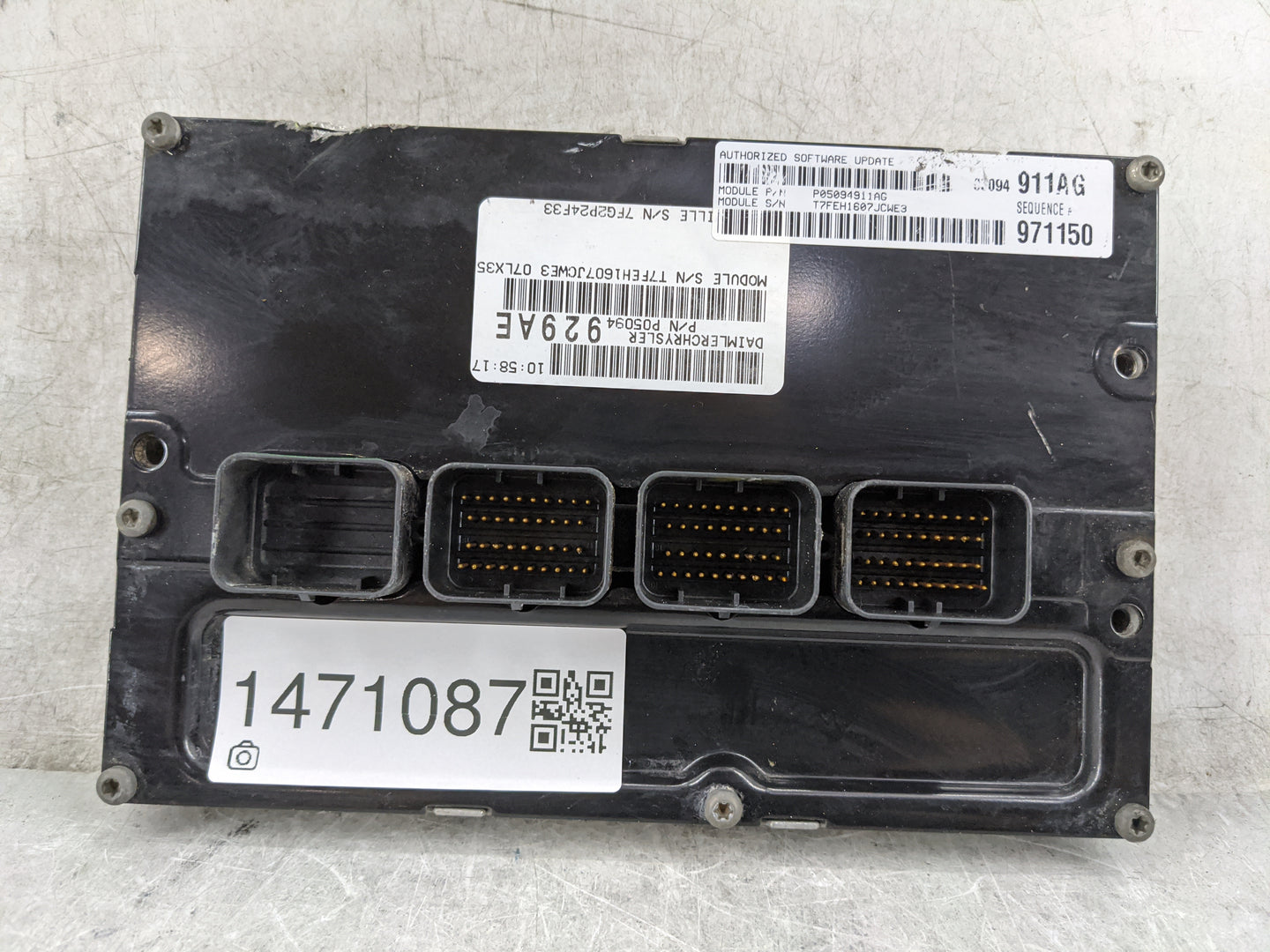 2007 Chrysler 300 PCM Engine Control Computer ECU ECM PCU OEM P/N:P05094929AE P05094911AG Fits OEM Used Auto Parts - Oemused
