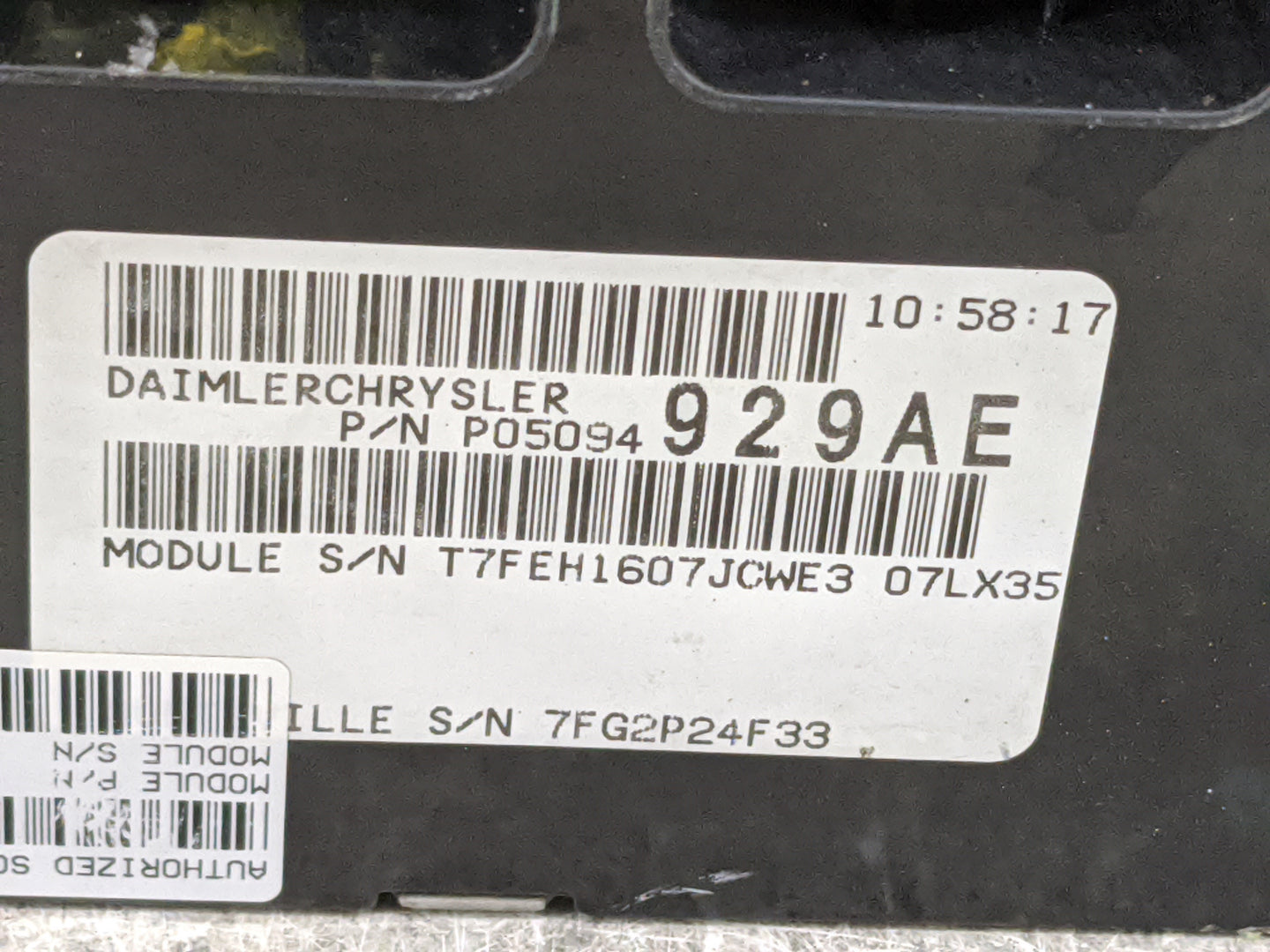 2007 Chrysler 300 PCM Engine Control Computer ECU ECM PCU OEM P/N:P05094929AE P05094911AG Fits OEM Used Auto Parts - Oemused