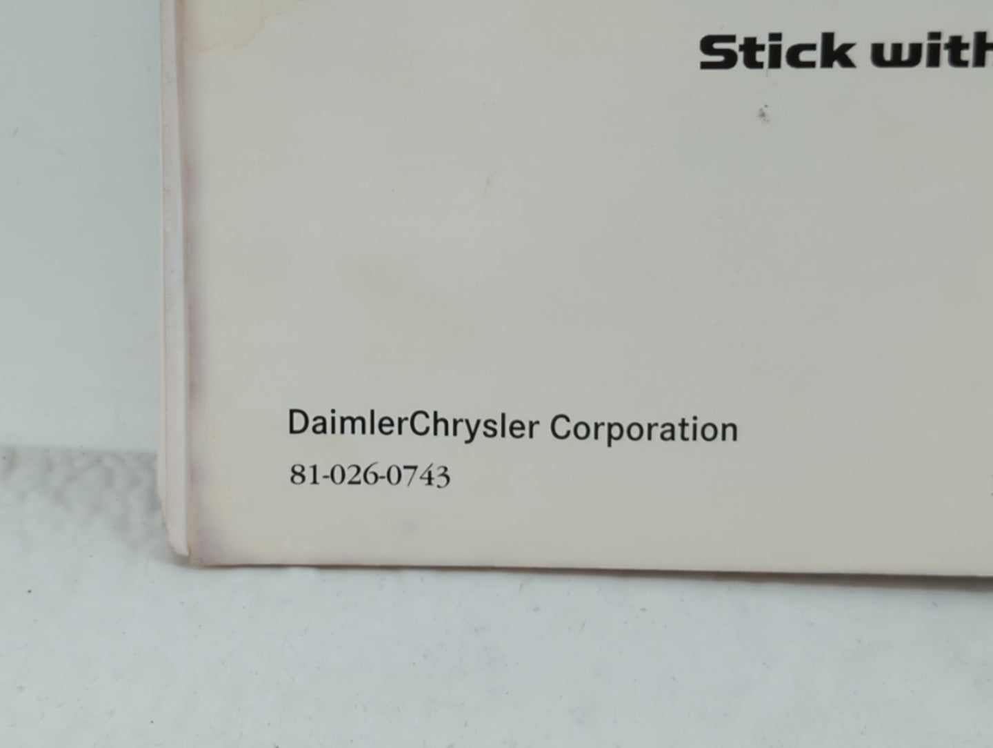 2007 Chrysler 300 Owners Manual Book Guide OEM Used Auto Parts - Oemusedautoparts1.com