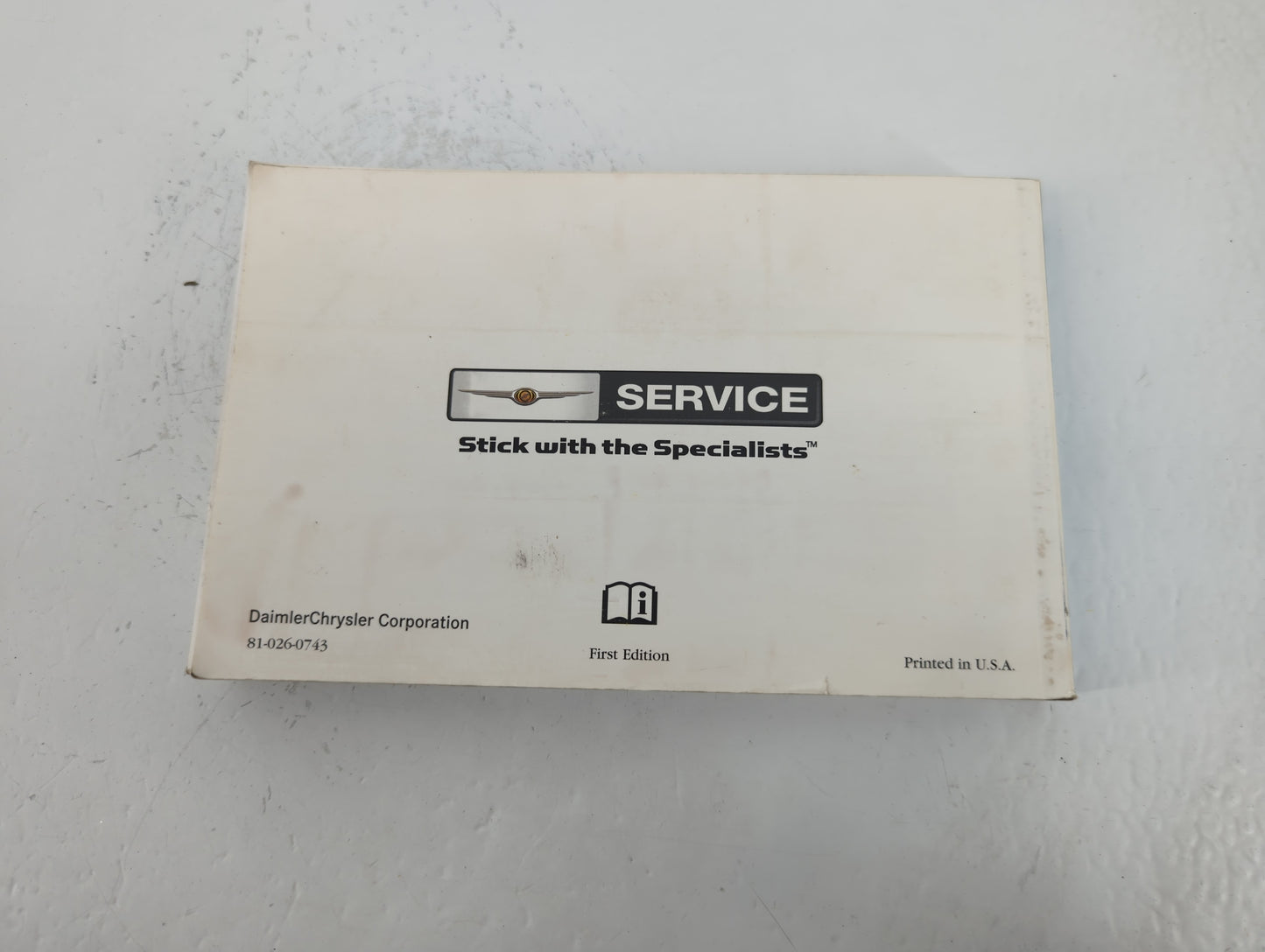 2007 Chrysler 300 Owners Manual Book Guide P/N:81-026-0743 OEM Used Auto Parts - Oemusedautoparts1.com