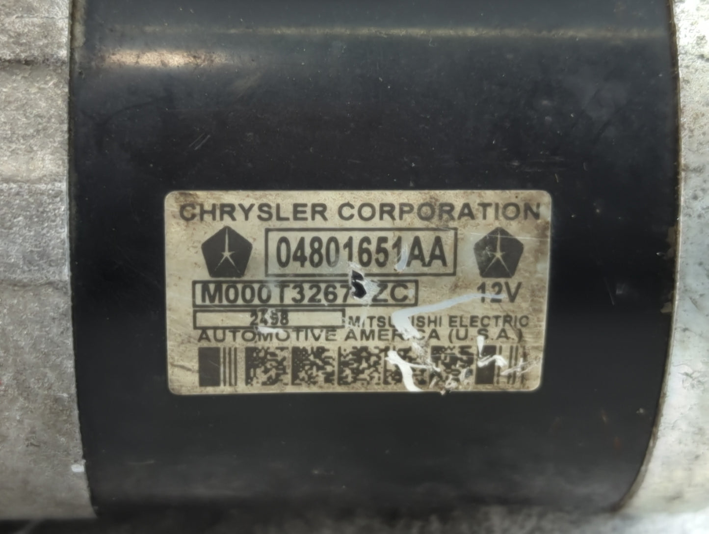2007-2010 Chrysler 300 Car Starter Motor Solenoid OEM P/N:M000T32671ZC 04801651AA Fits Fits 2007 2008 2009 2010 OEM Used Aut