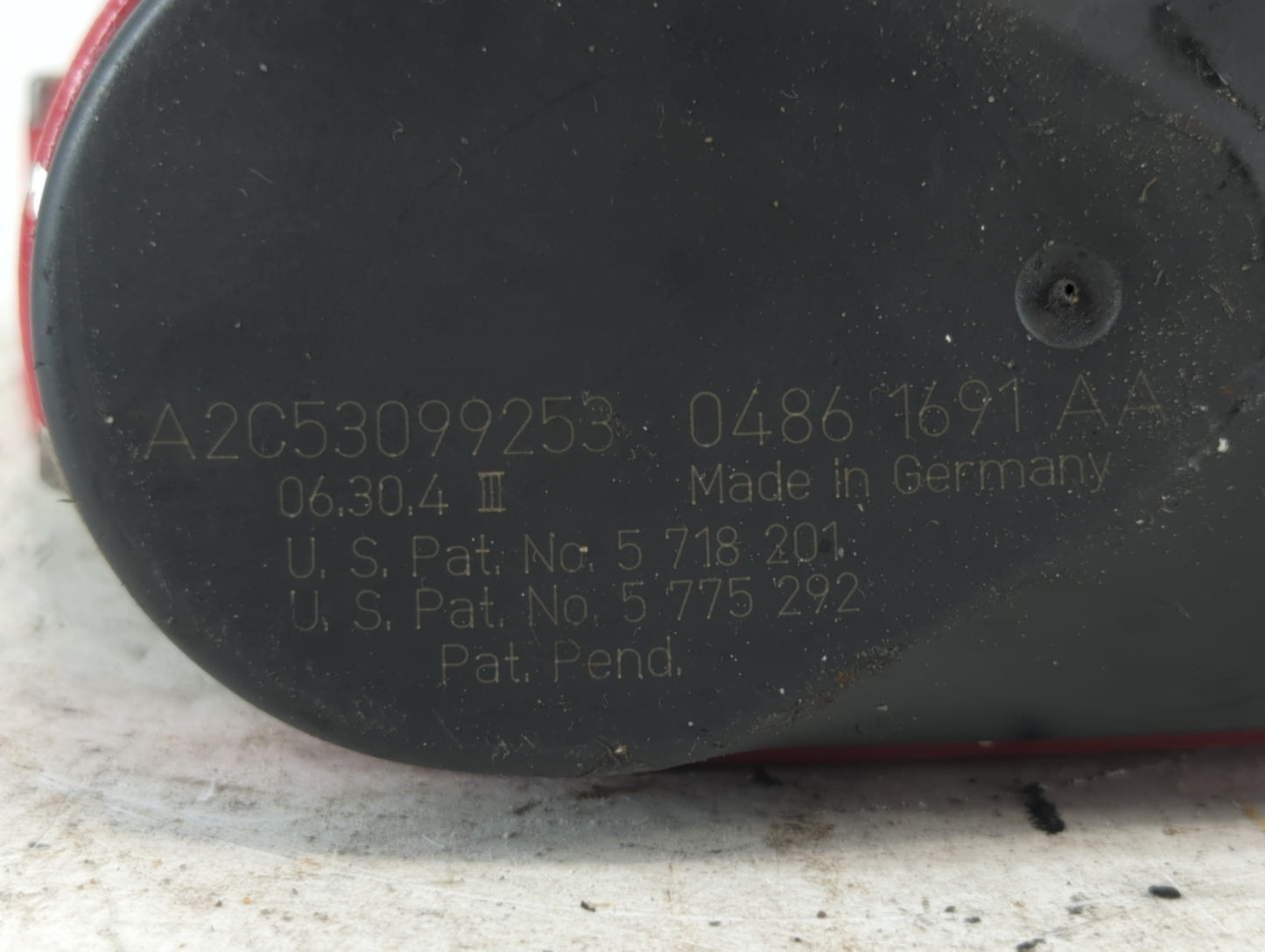 2006-2010 Chrysler 300 Throttle Body P/N:0486 1691 AA A2C53099253 Fits Fits 2006 2007 2008 2009 2010 2011 OEM Used Auto Part
