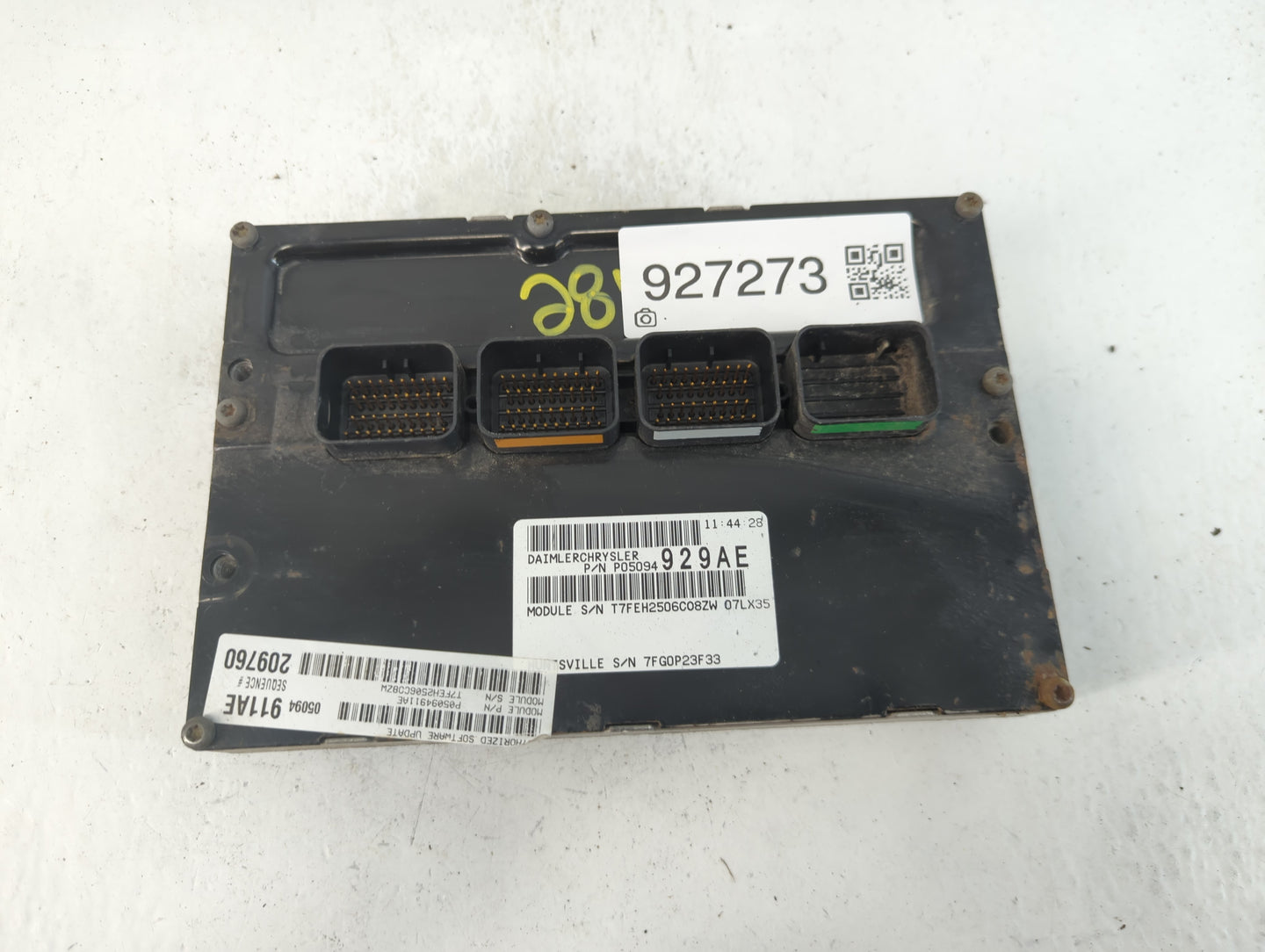 2007 Chrysler 300 PCM Engine Control Computer ECU ECM PCU OEM P/N:P05094929AE Fits OEM Used Auto Parts - Oemusedautoparts1.c