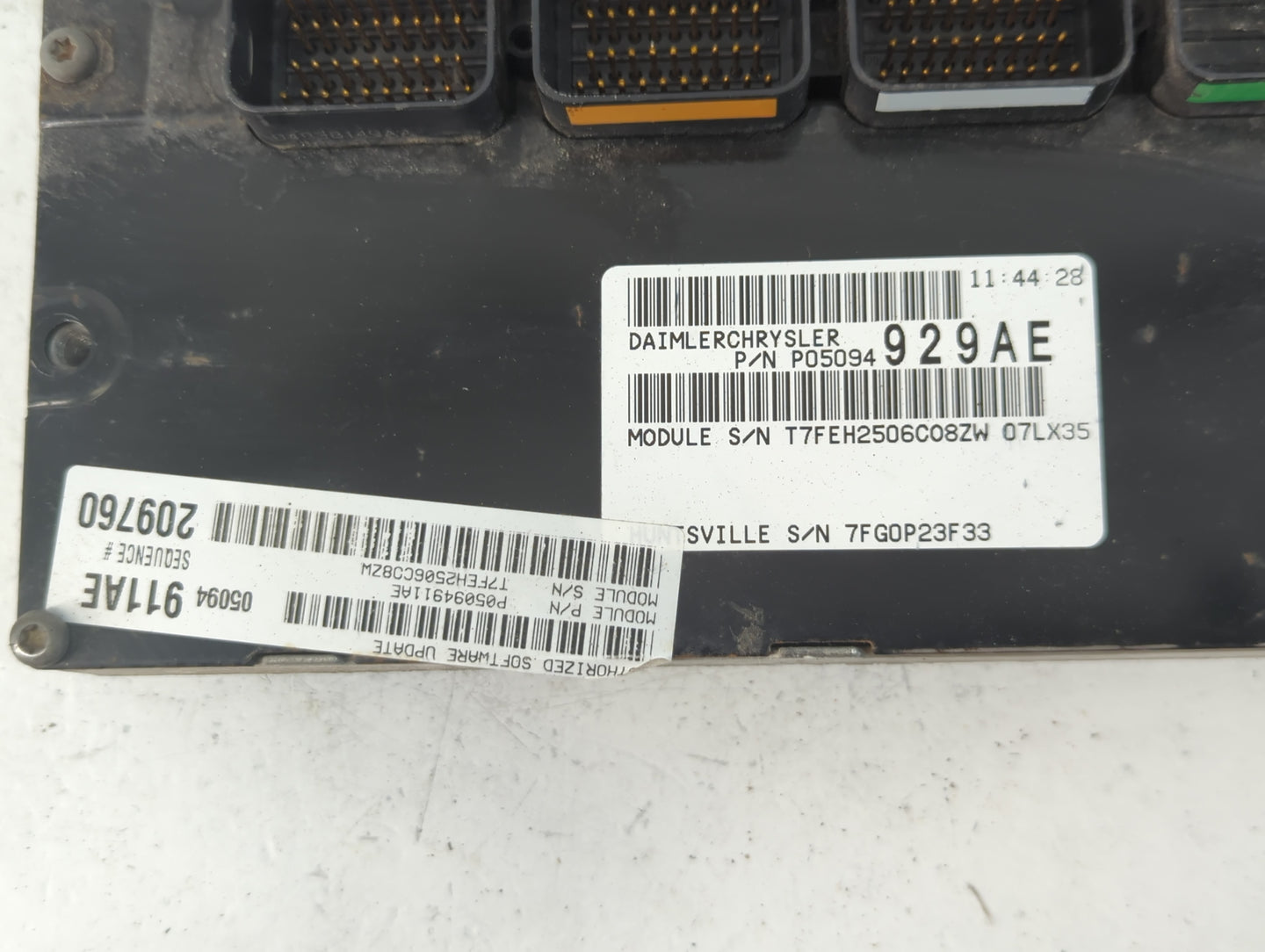 2007 Chrysler 300 PCM Engine Control Computer ECU ECM PCU OEM P/N:P05094929AE Fits OEM Used Auto Parts - Oemusedautoparts1.c