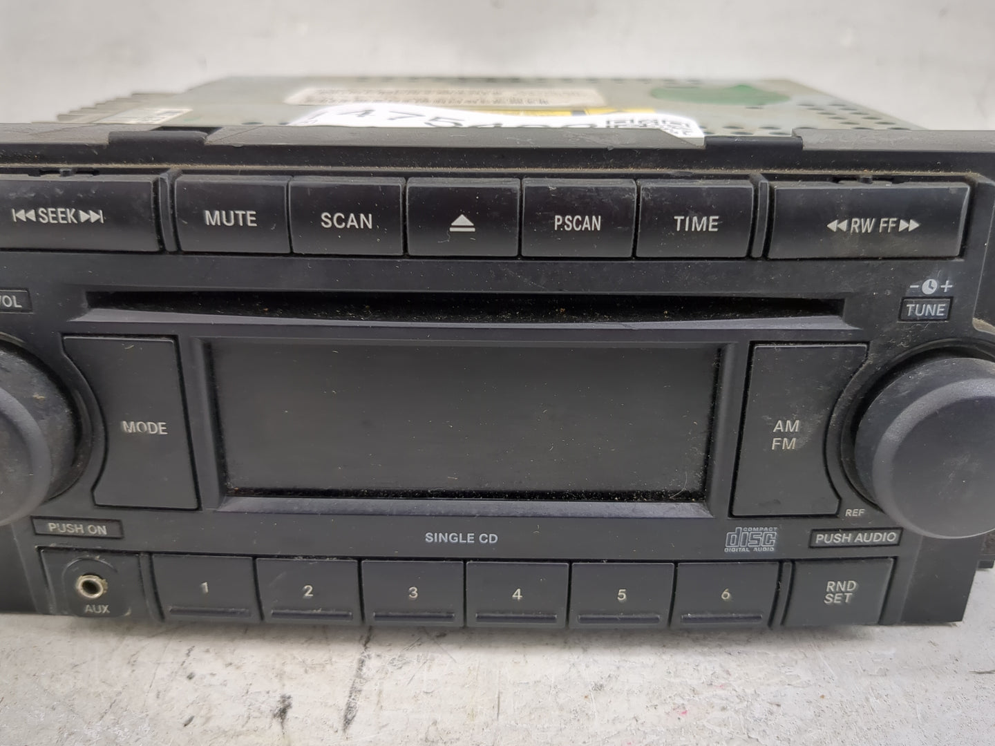 2007 Chrysler Aspen Radio AM FM Cd Player Receiver Replacement P/N:P05064173AI Fits Fits 2004 2005 2006 2008 2009 2010 OEM U
