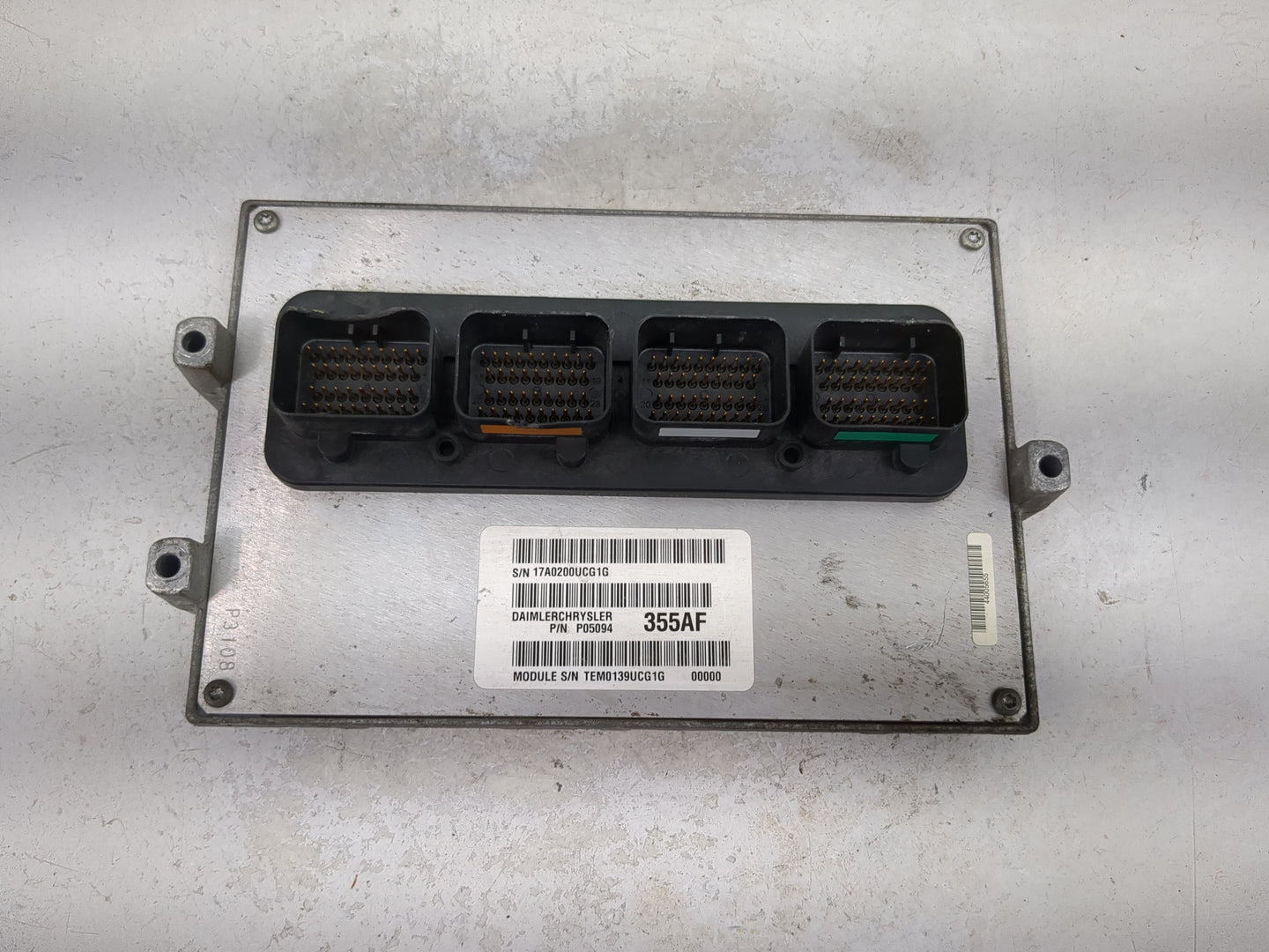 2007 Chrysler Aspen PCM Engine Control Computer ECU ECM PCU OEM P/N:P05094355AF 17A0200UCG1G, TEM0139UCG1G Fits OEM Used Aut