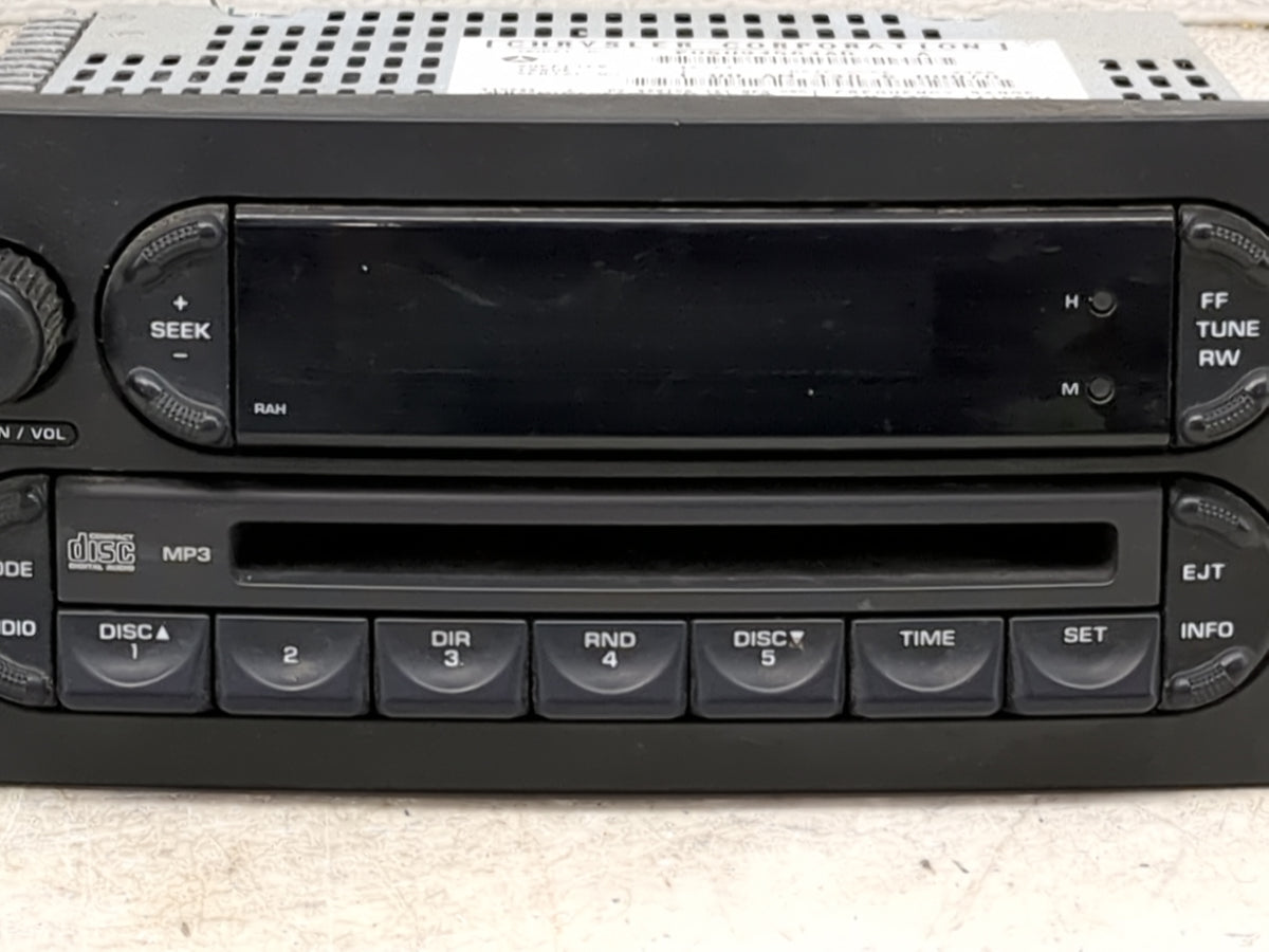 2004-2008 Chrysler Pacifica Radio AM FM Cd Player Receiver Replacement P/N:P05094564AD Fits Fits 2004 2005 2006 2007 2008 OE