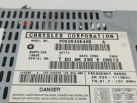 2004-2008 Chrysler Pacifica Radio AM FM Cd Player Receiver Replacement Fits Fits 2004 2005 2006 2007 2008 OEM Used Auto Part