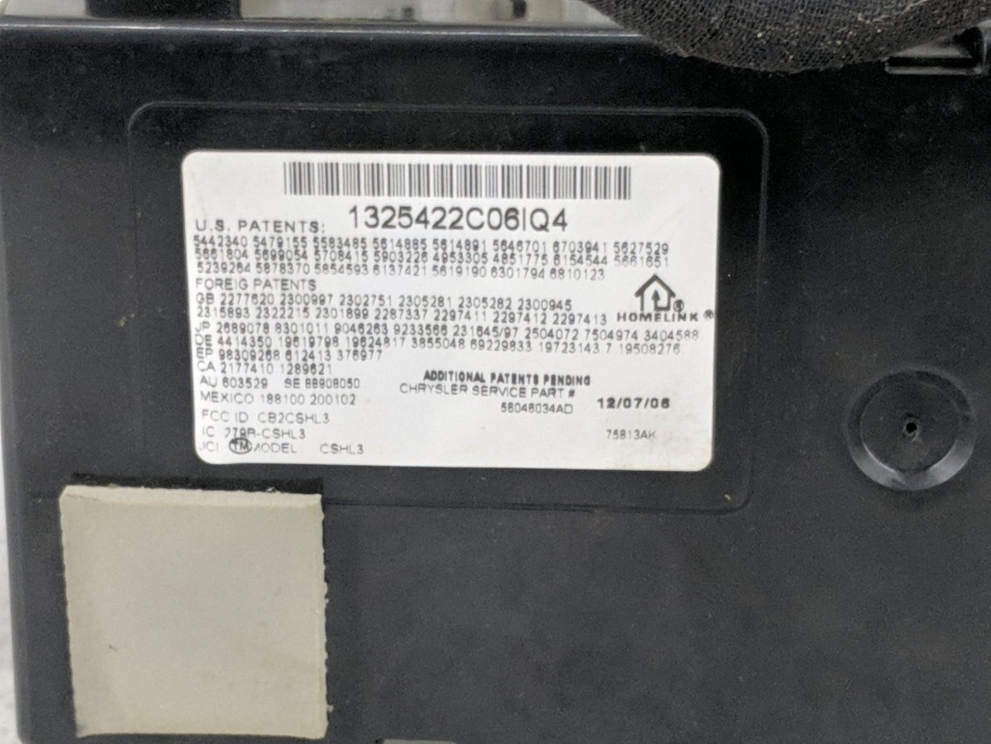 2007 Chrysler Pacifica Information-gps-tv Control Module - Oemusedautoparts1.com