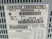 2004-2008 Chrysler Pacifica Am Fm Cd Player Radio Receiver - Oemusedautoparts1.com