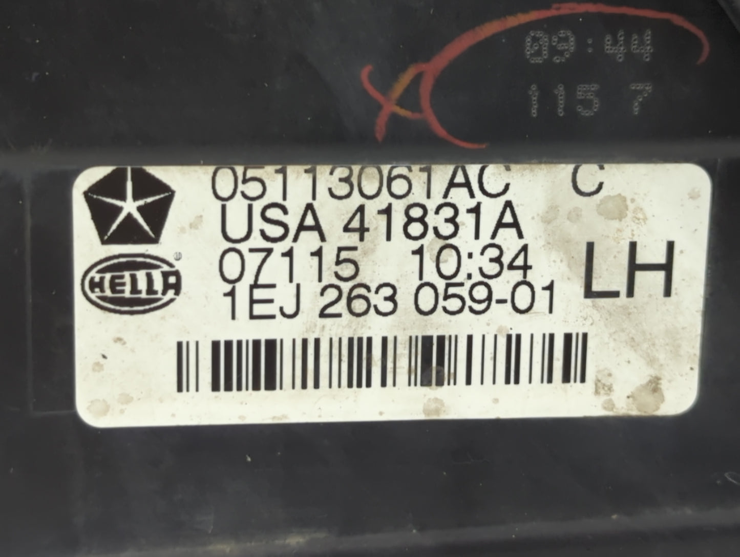 2007-2008 Chrysler Pacifica Driver Left Oem Head Light Headlight Lamp - Oemusedautoparts1.com