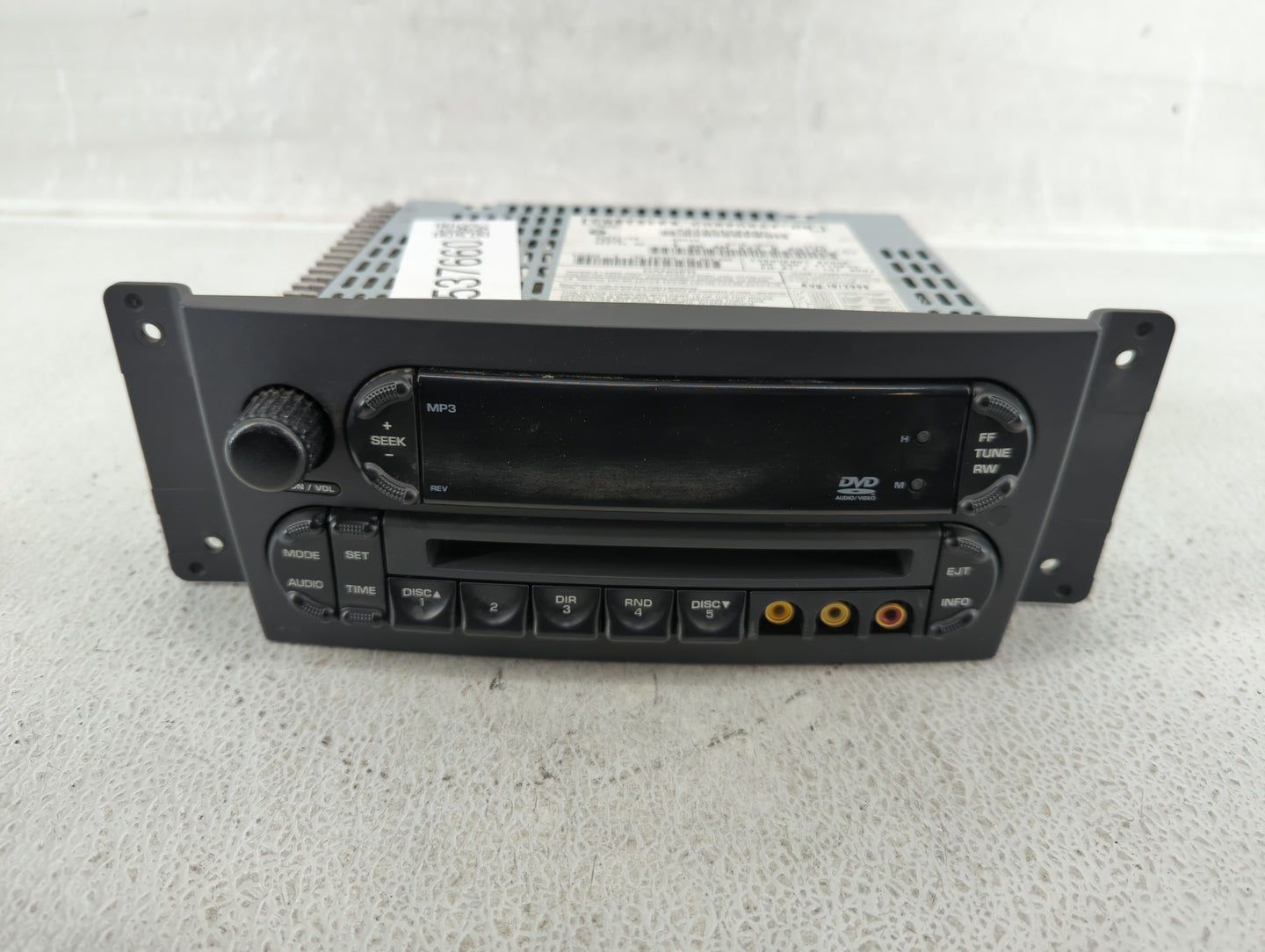 2007-2008 Chrysler Pacifica Radio AM FM Cd Player Receiver Replacement P/N:P05064084AD Fits Fits 2007 2008 OEM Used Auto Par